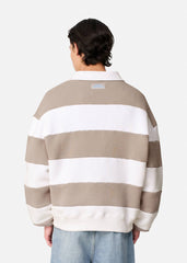 Shift Striped Sweatshirt - White/Stone