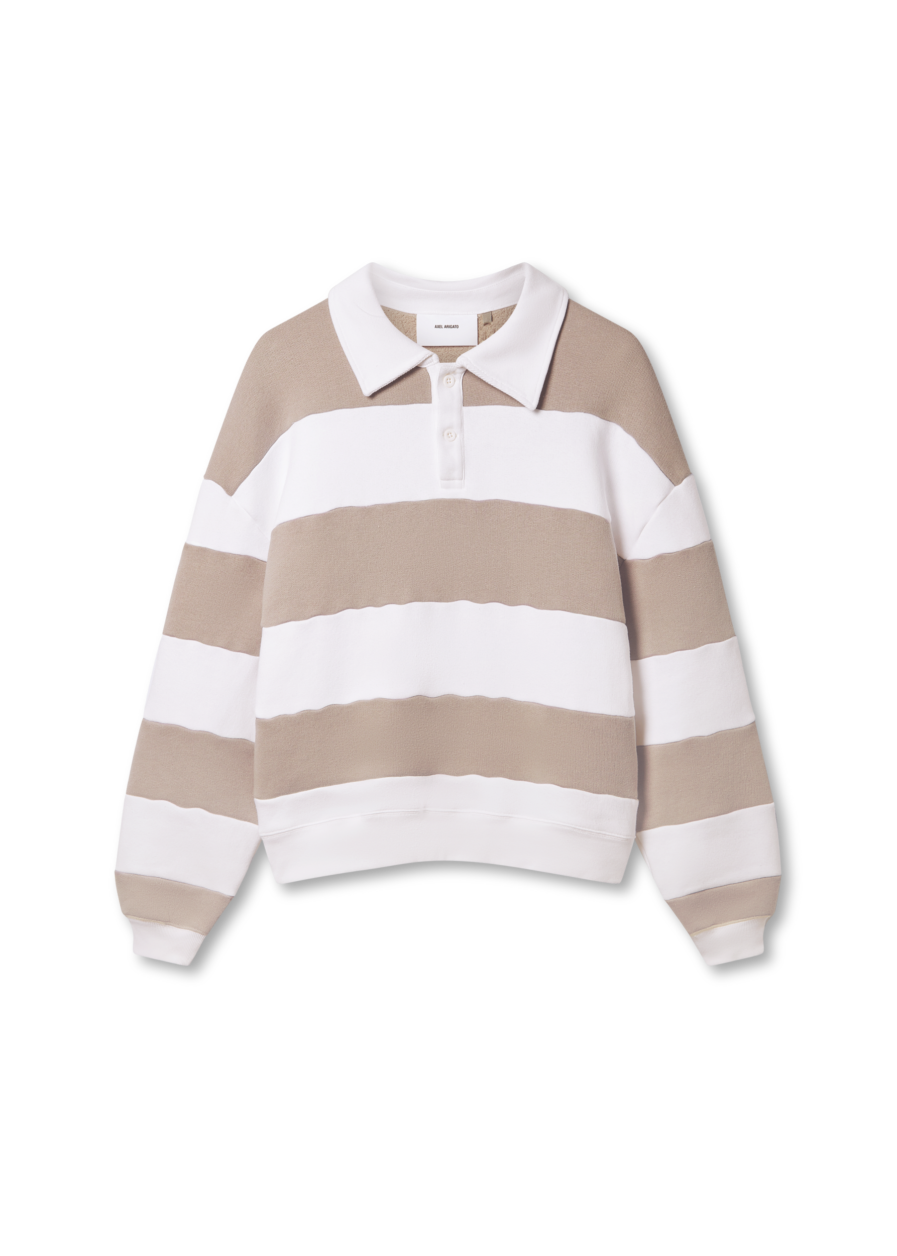 Shift Striped Sweatshirt - White/Stone