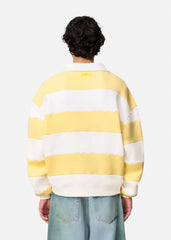 Shift Striped Sweatshirt - White/Light Yellow