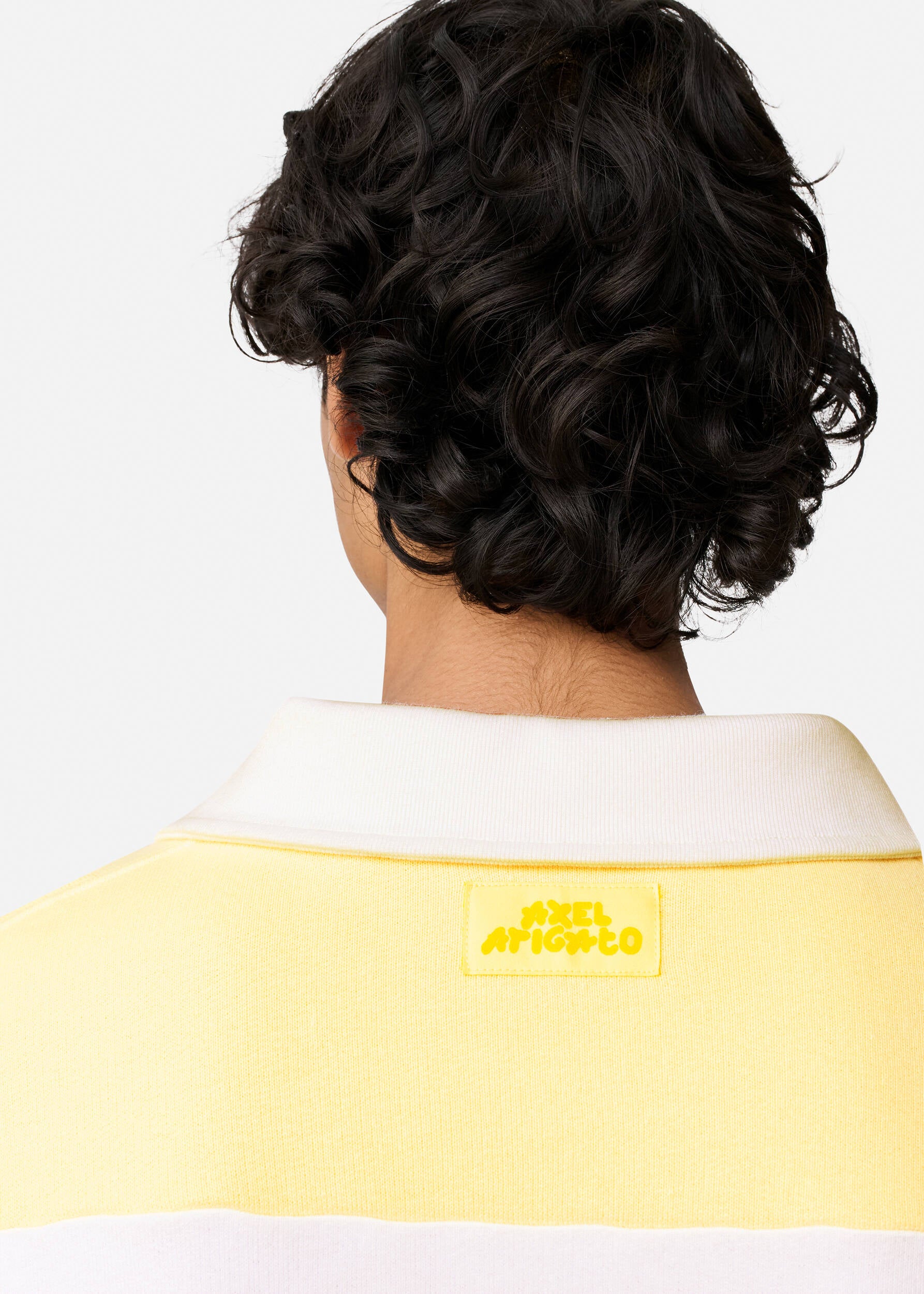 Shift Striped Sweatshirt - White/Light Yellow