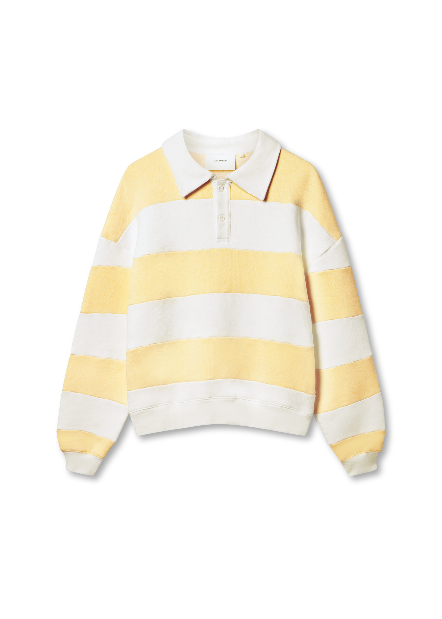 Shift Striped Sweatshirt - White/Light Yellow