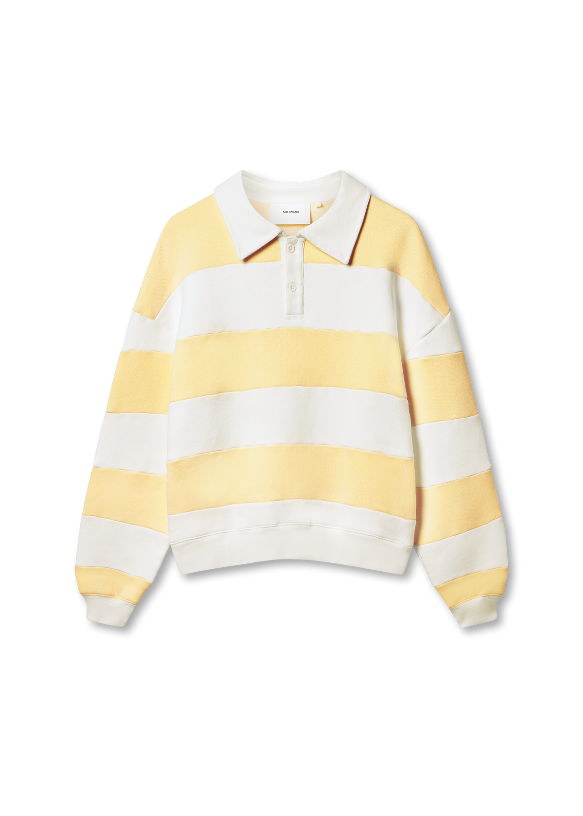 Shift Striped Sweatshirt - White/Light Yellow