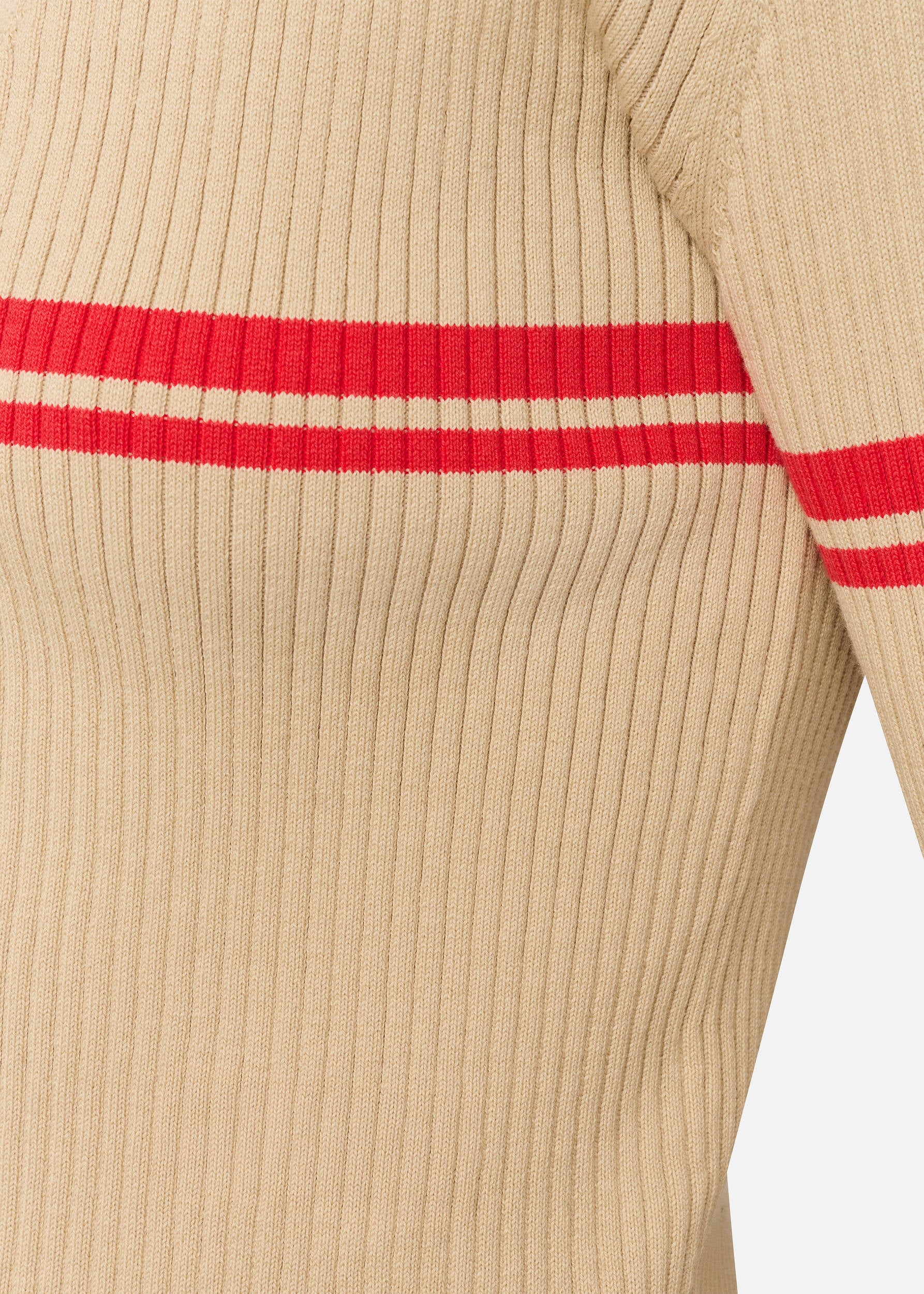 Fleur Cardigan - Beige/Red