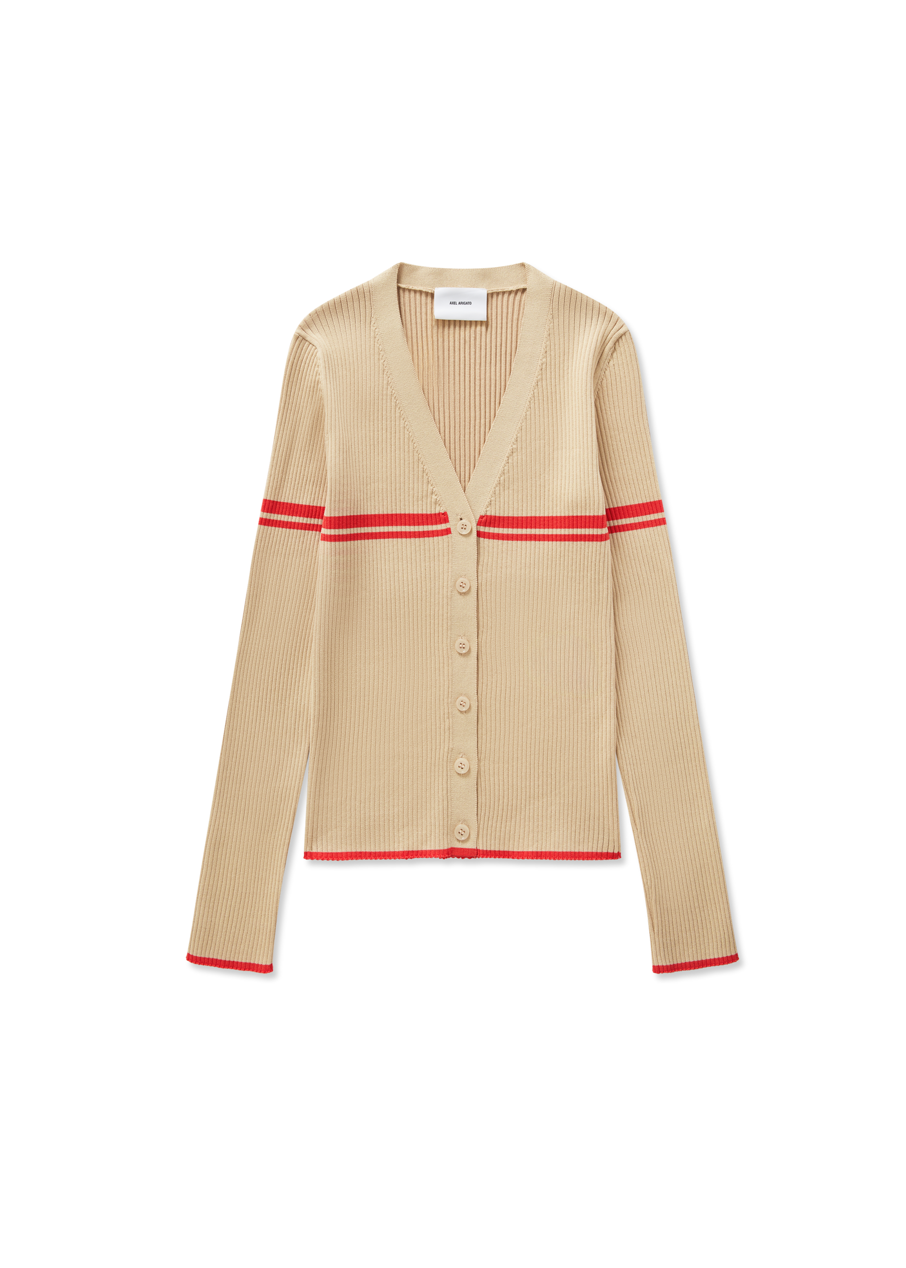 Fleur Cardigan - Beige/Red