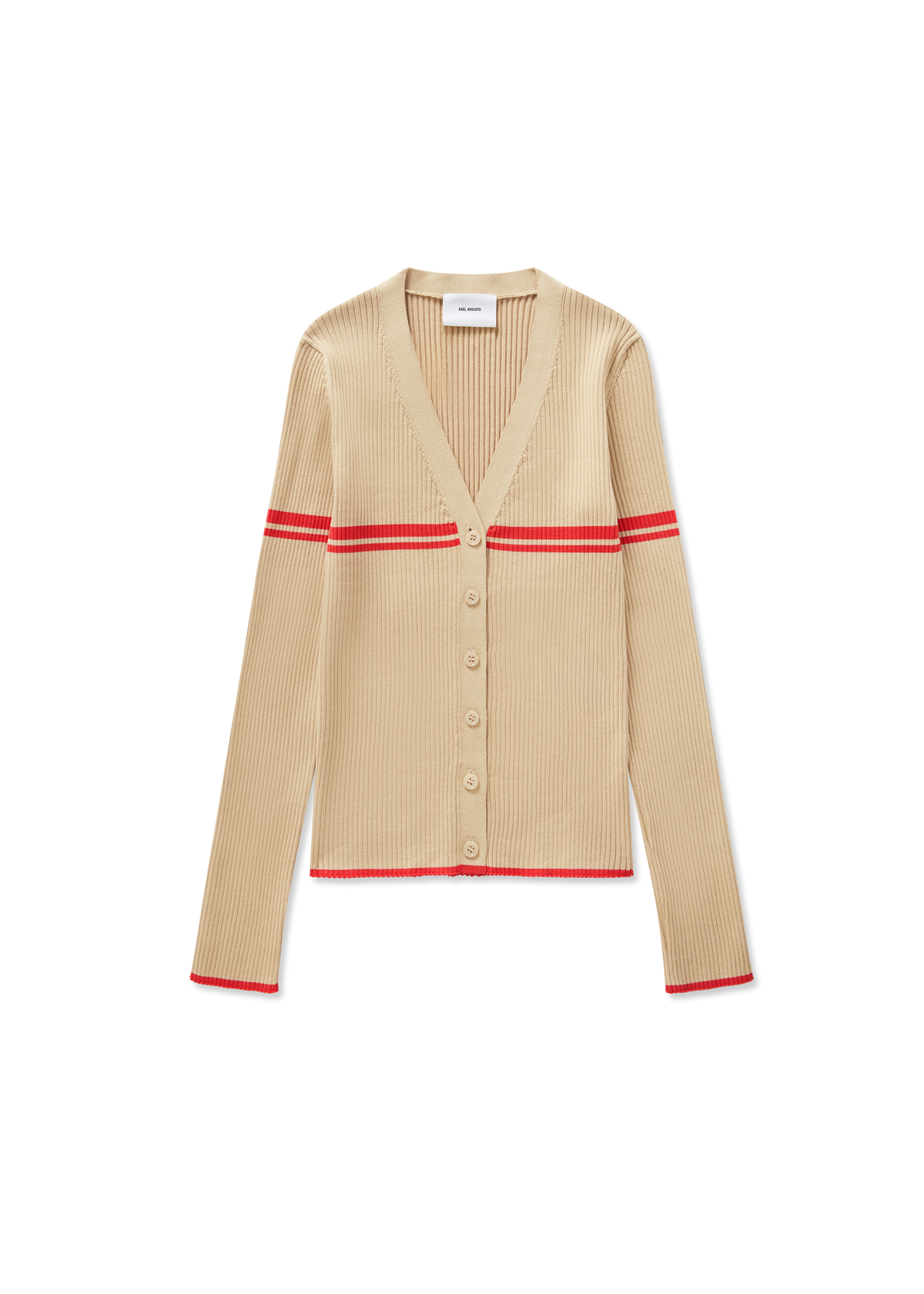 Fleur Cardigan - Beige/Red