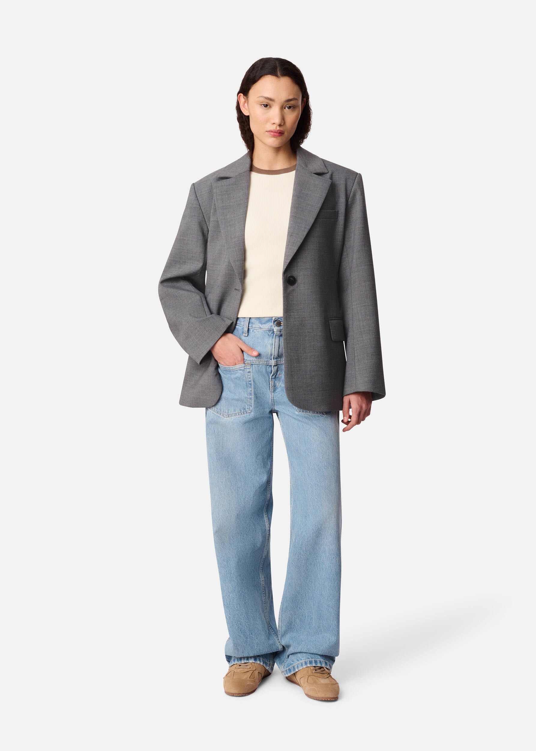 Wren Blazer - Grey