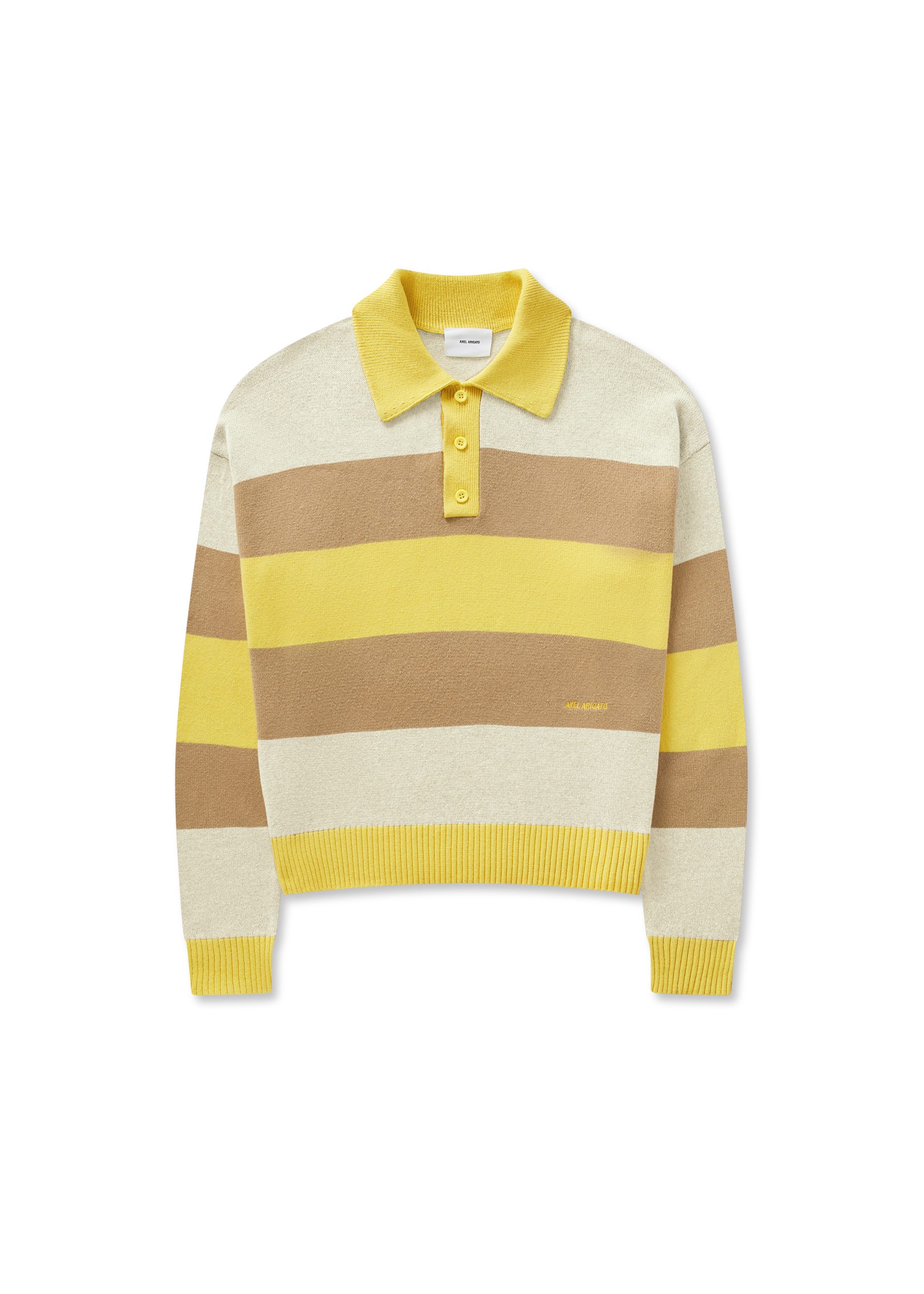 Marine Polo Sweater - Yellow/Beige