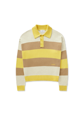 Marine Polo Sweater - Yellow/Beige
