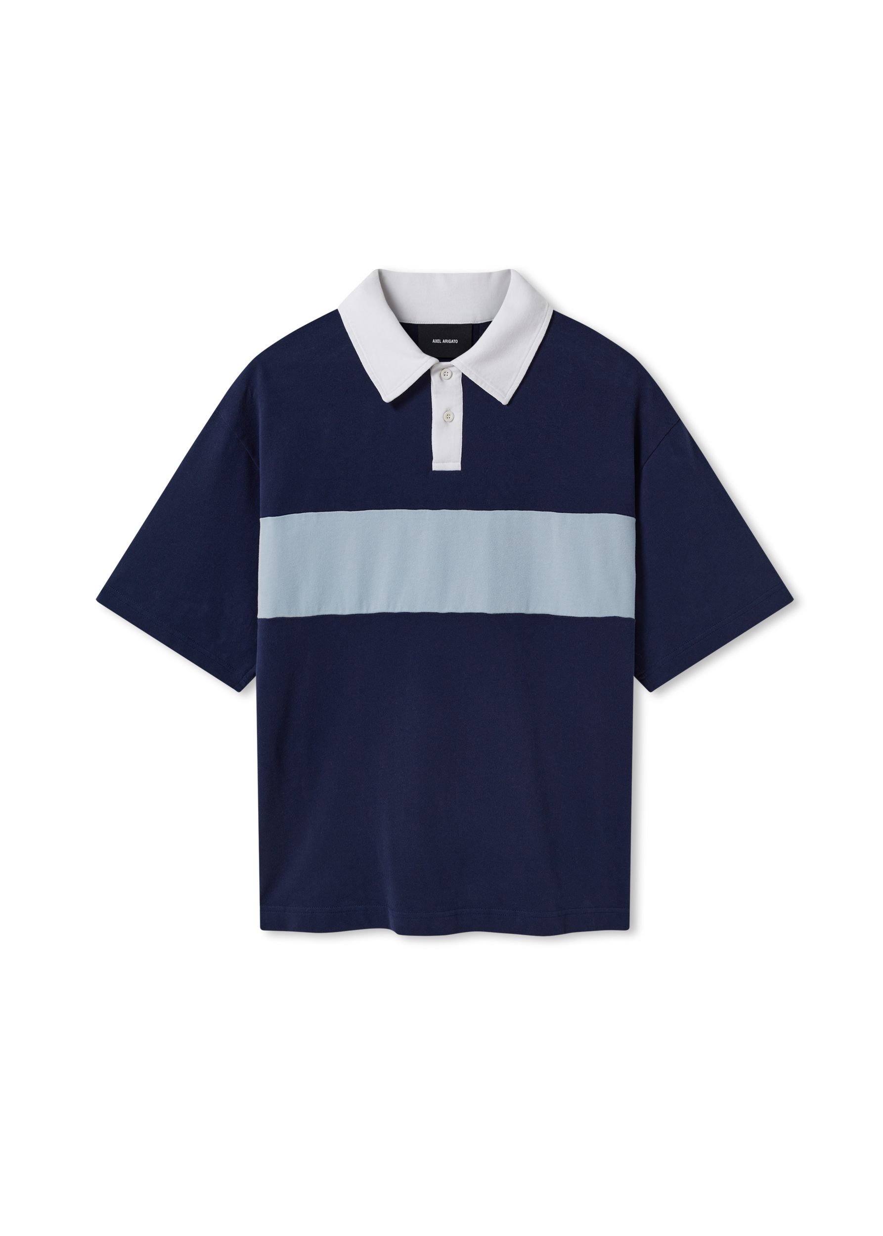 Brook Polo Shirt - Navy/Stone Blue