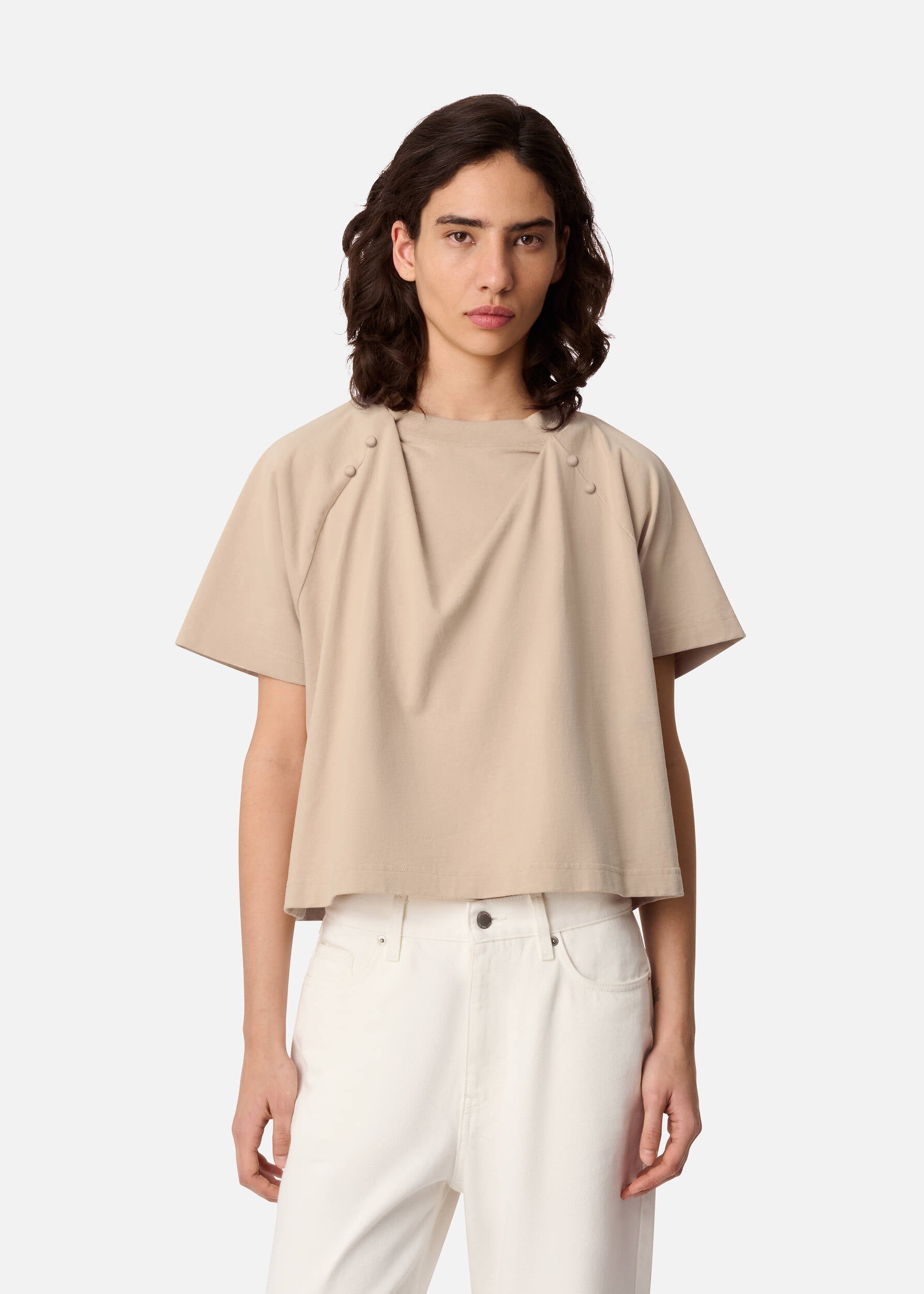 Hosta T-Shirt - Dark Beige