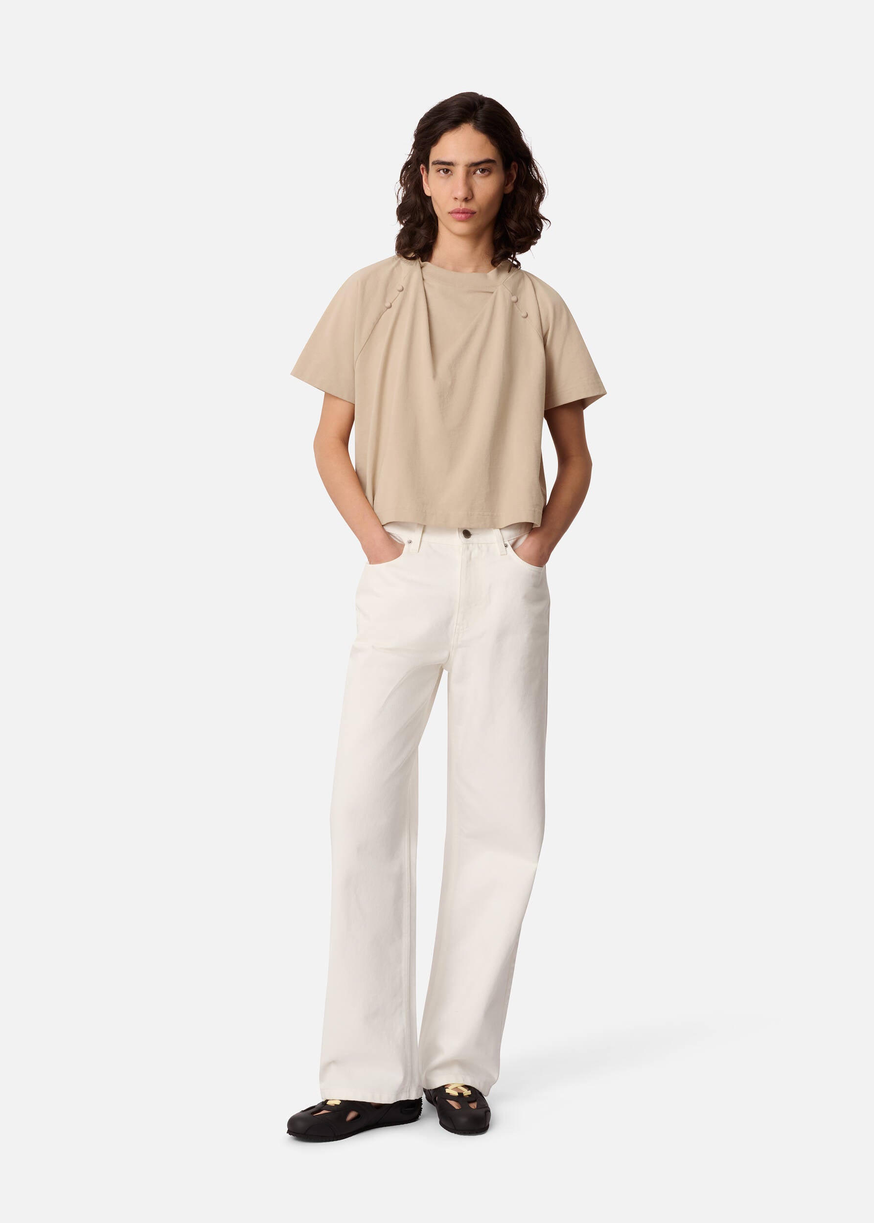 Hosta T-Shirt - Dark Beige