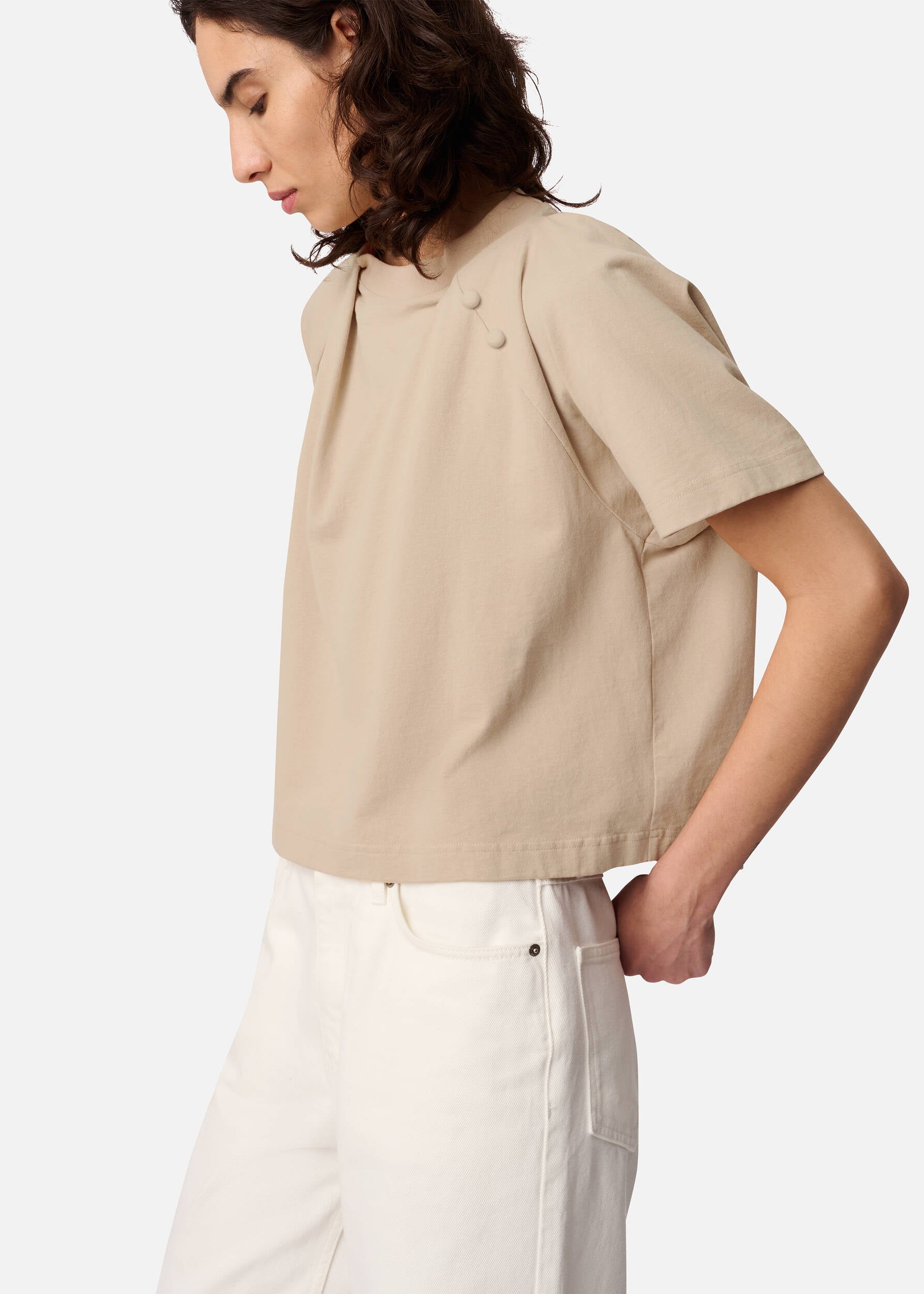 Hosta T-Shirt - Dark Beige