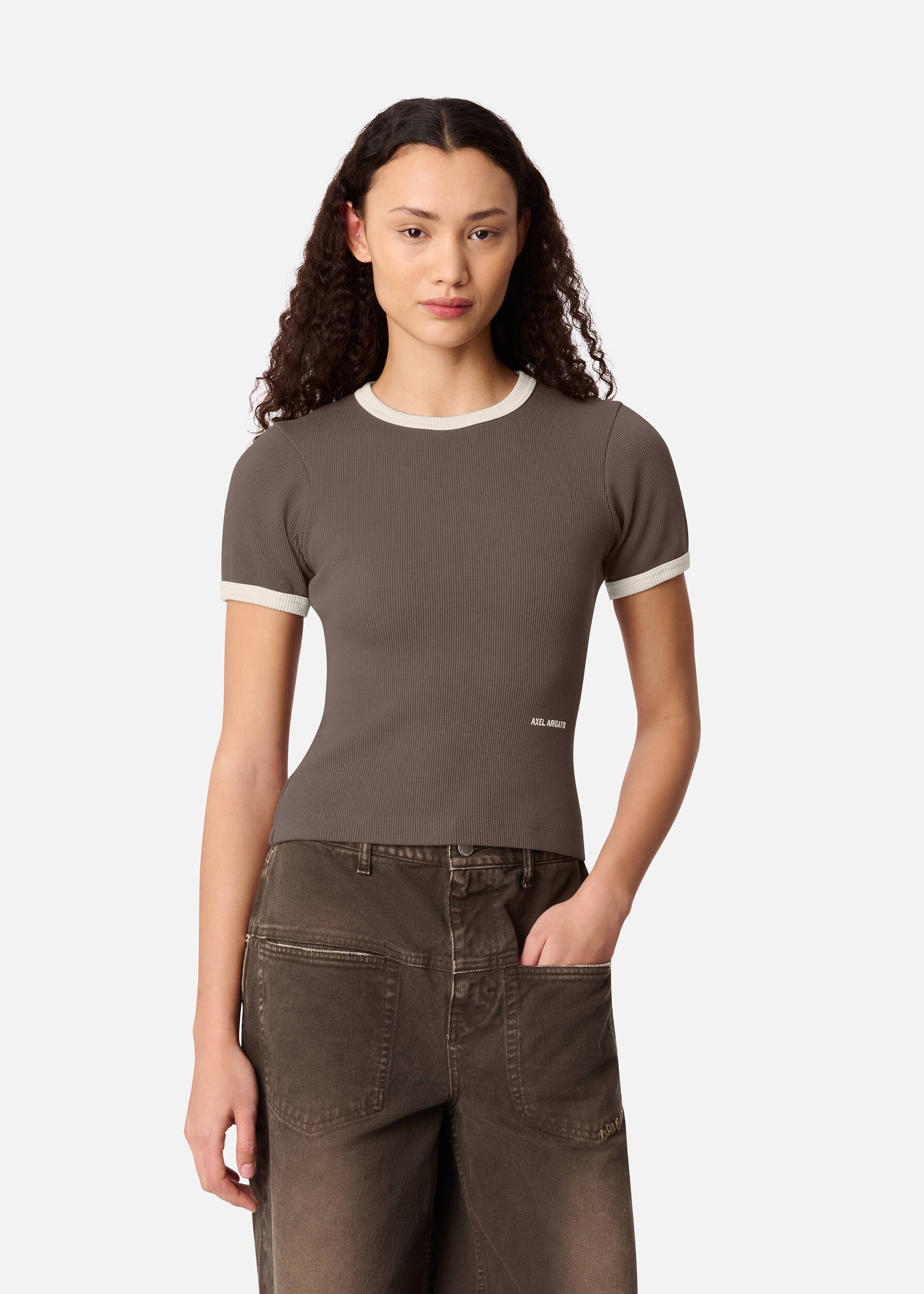 Dahlia T-Shirt - Coffee Brown