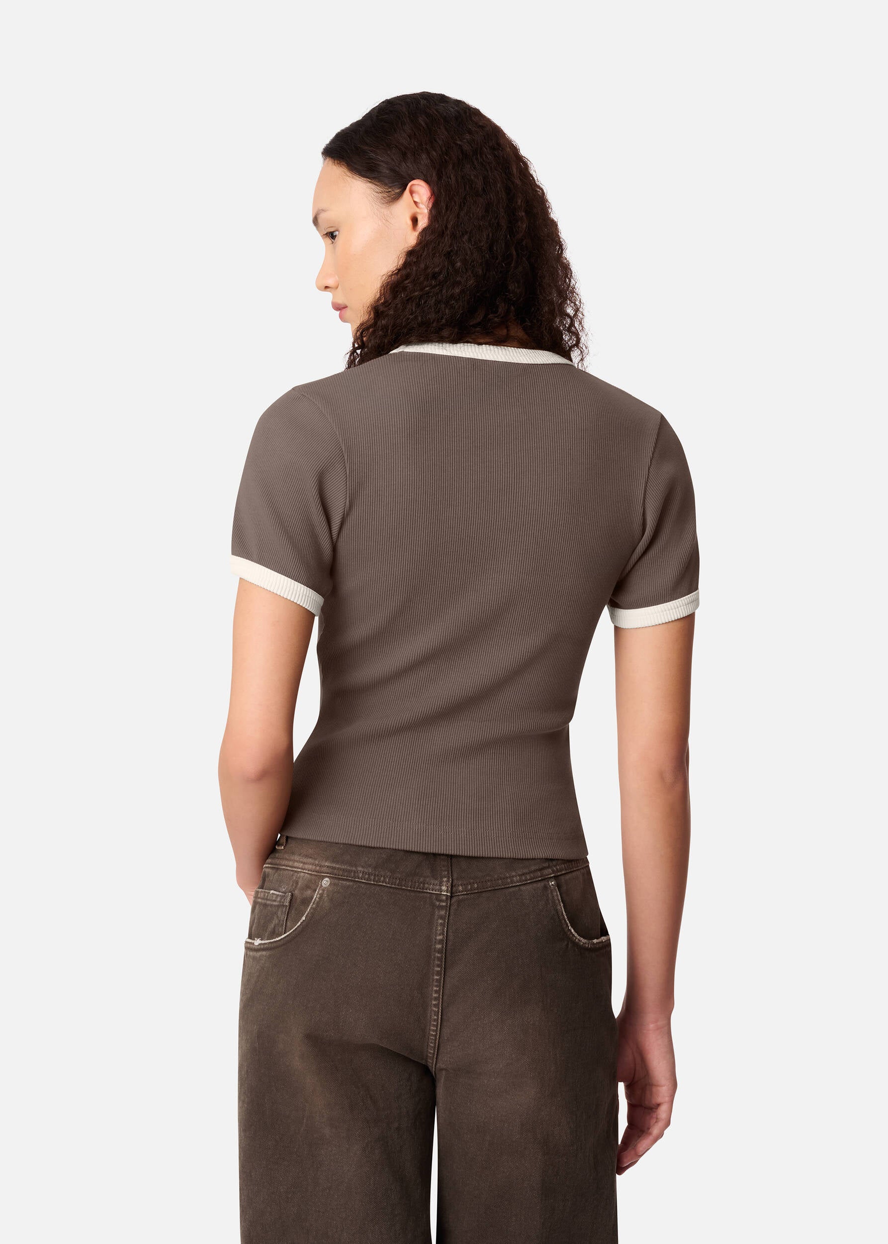 Dahlia T-Shirt - Coffee Brown