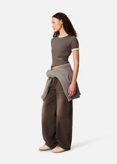 Dahlia T-Shirt - Coffee Brown