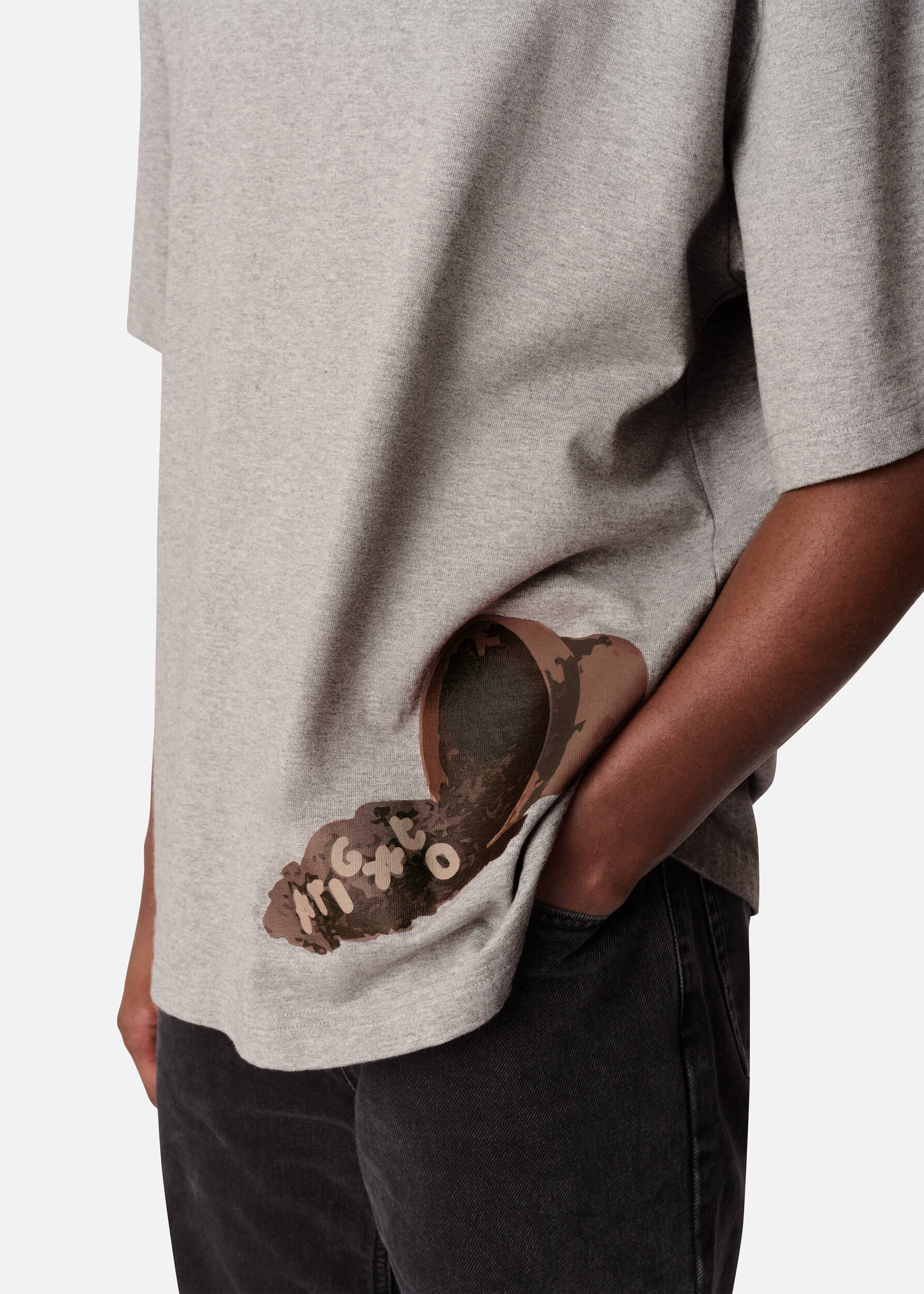 Fallen T-Shirt - Grey Melange