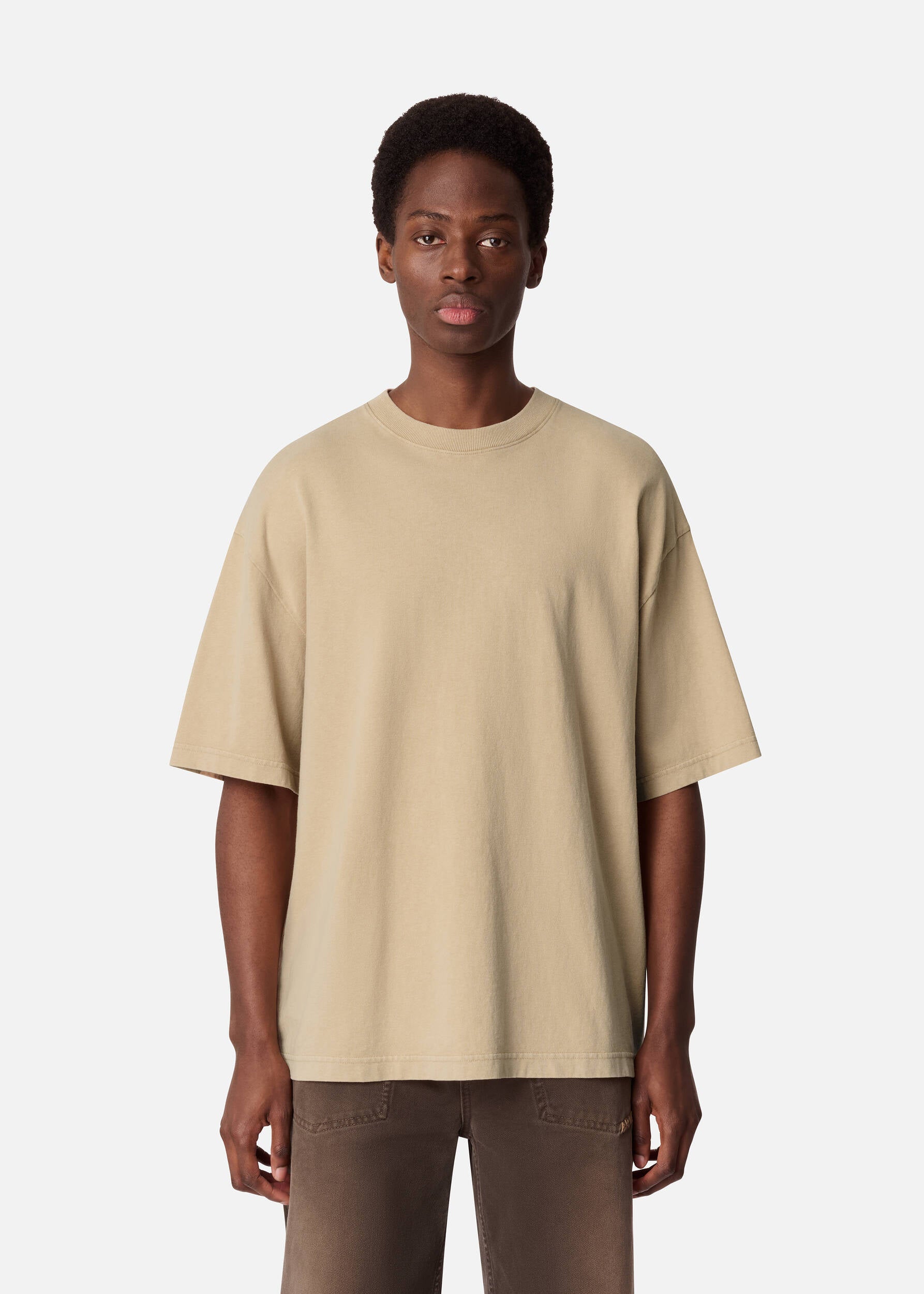 Hayden Reverse T-Shirt - Dark Beige