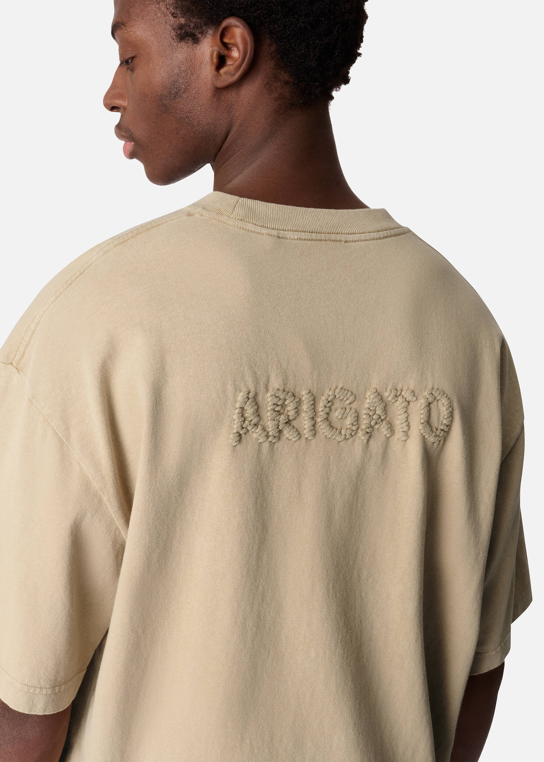Hayden Reverse T-Shirt - Dark Beige