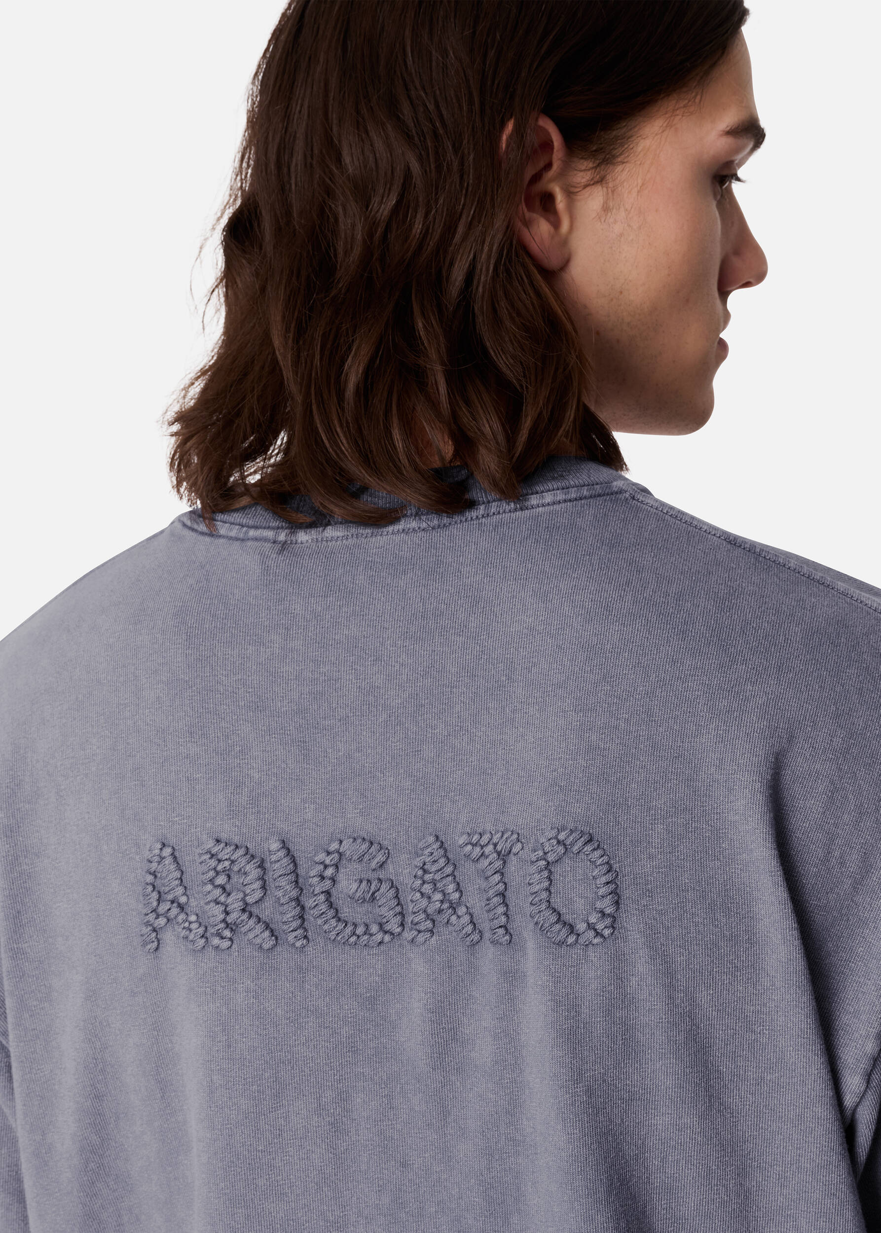 Hayden Reverse T-Shirt - Smoke Grey