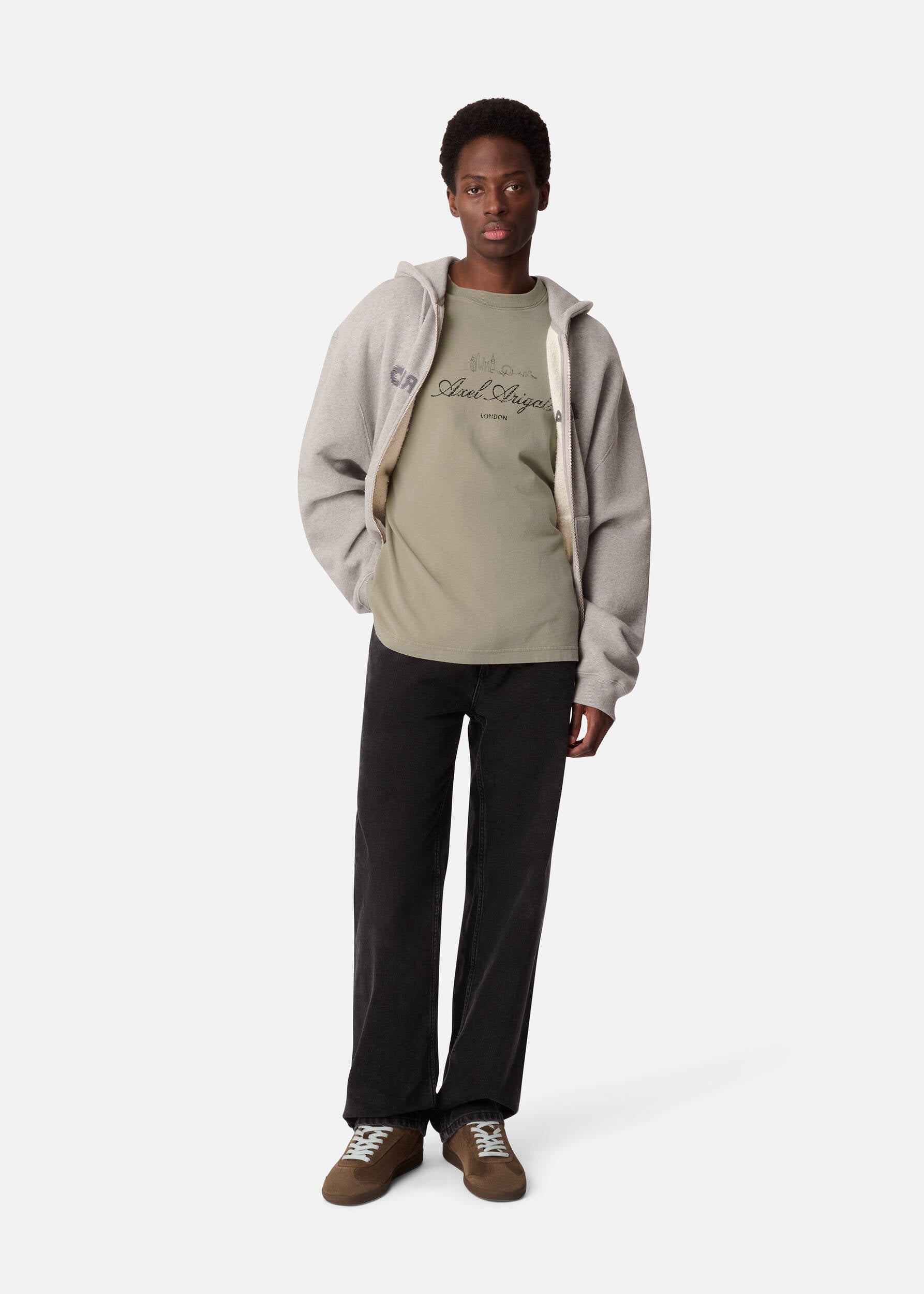 LDN Washed Sky T-Shirt - Olive Green