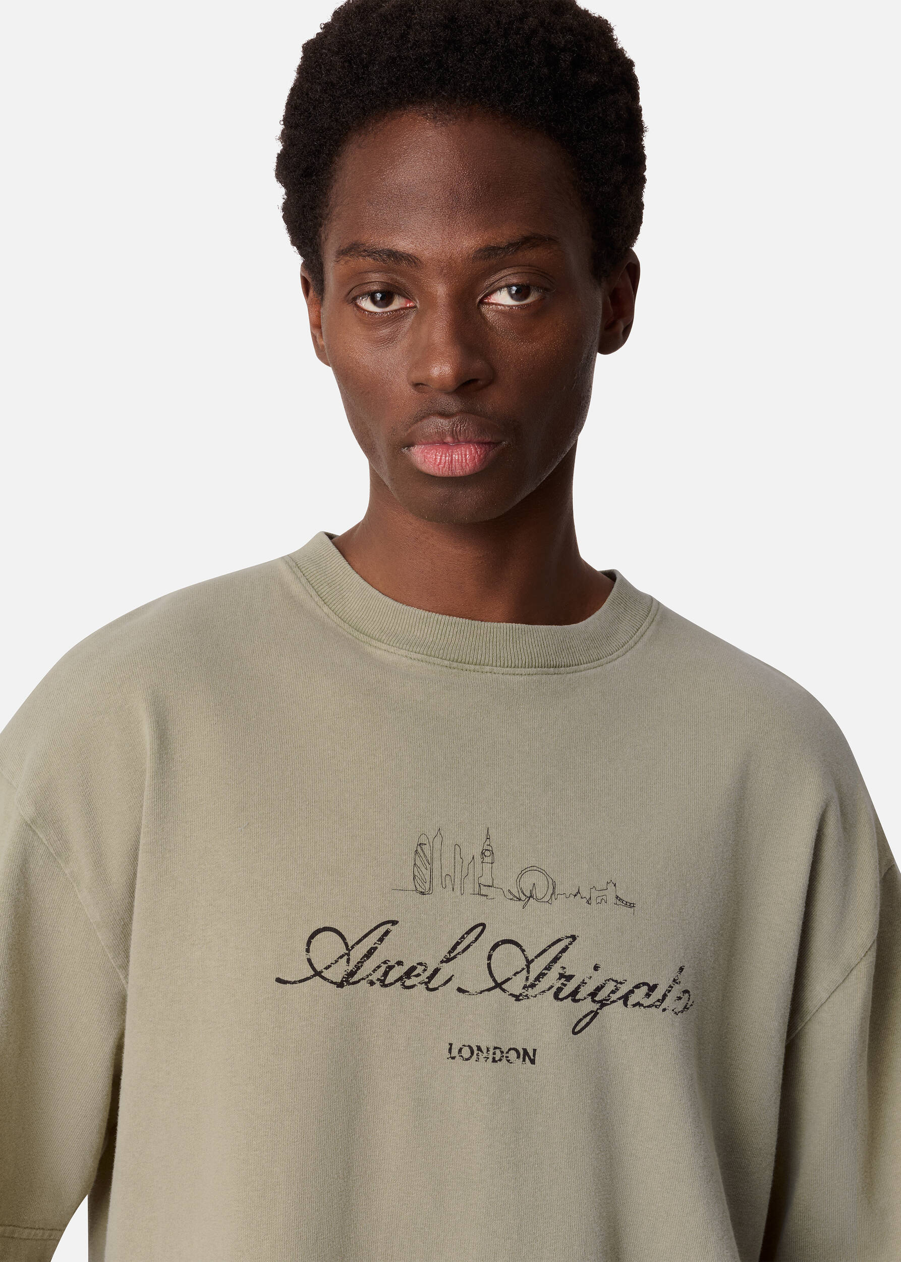 LDN Washed Sky T-Shirt - Olive Green