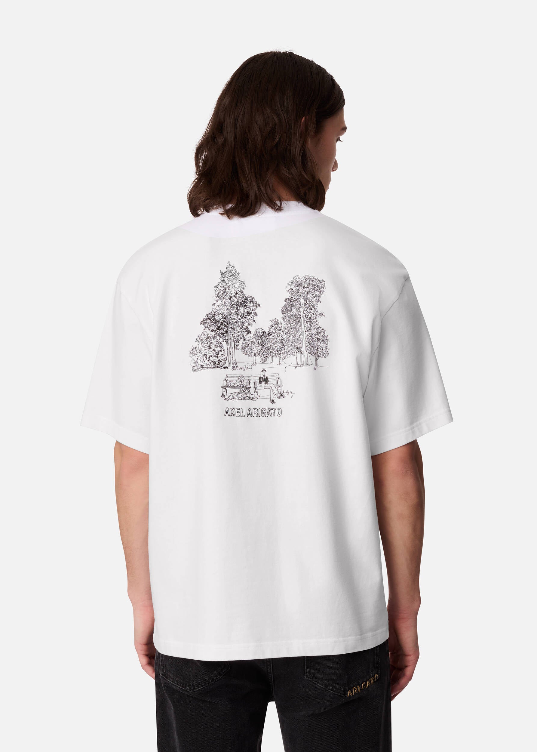 Forest Sketch T-Shirt - White