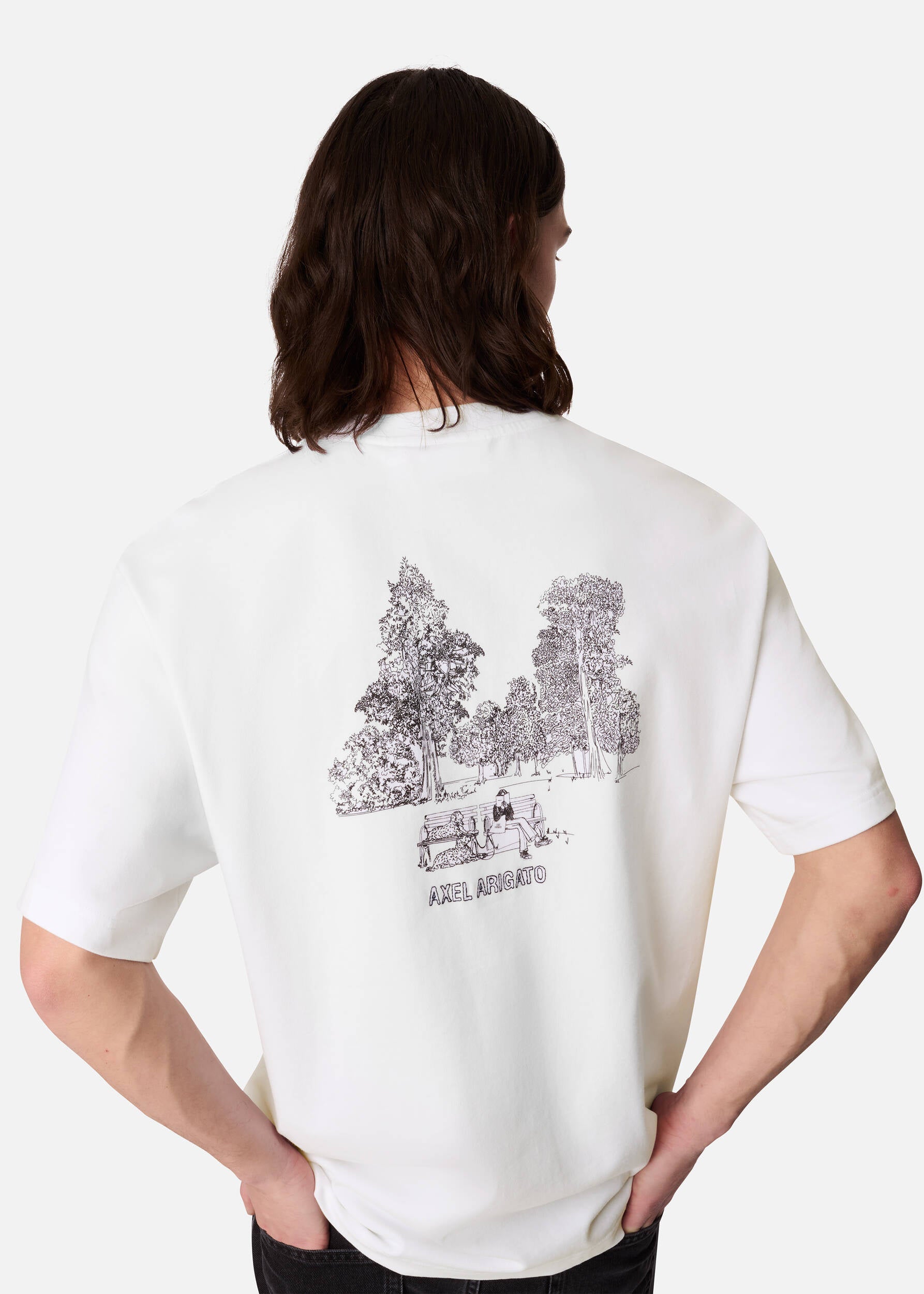 Forest Sketch T-Shirt - White