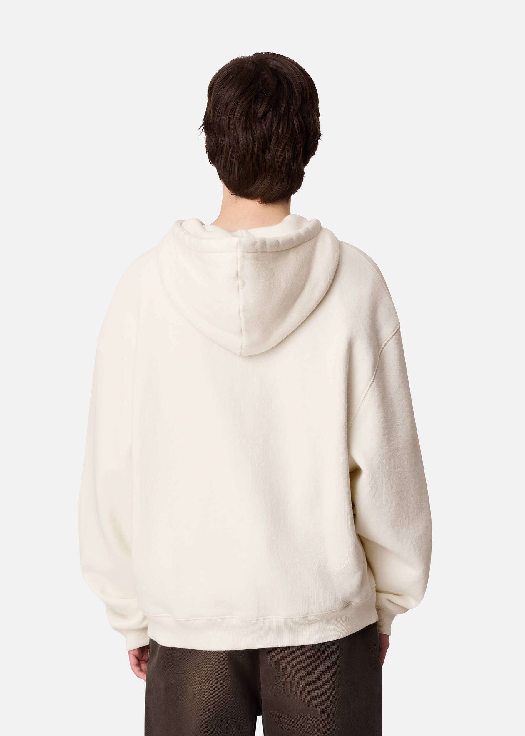 Rhys Zip Thru Hoodie - Cream