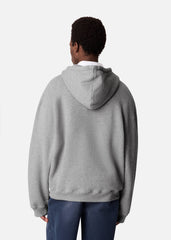 Rhys Zip Thru Hoodie - Grey Melange