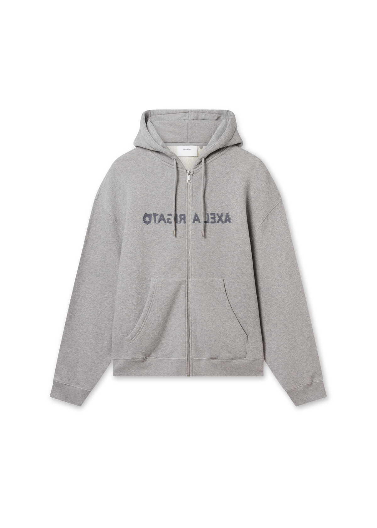 Rhys Zip Thru Hoodie - Grey Melange
