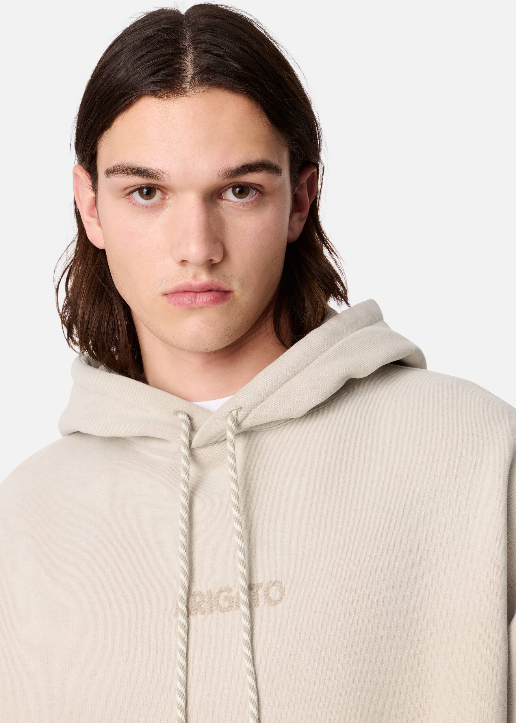 Gens Washed Hoodie - Dark Beige