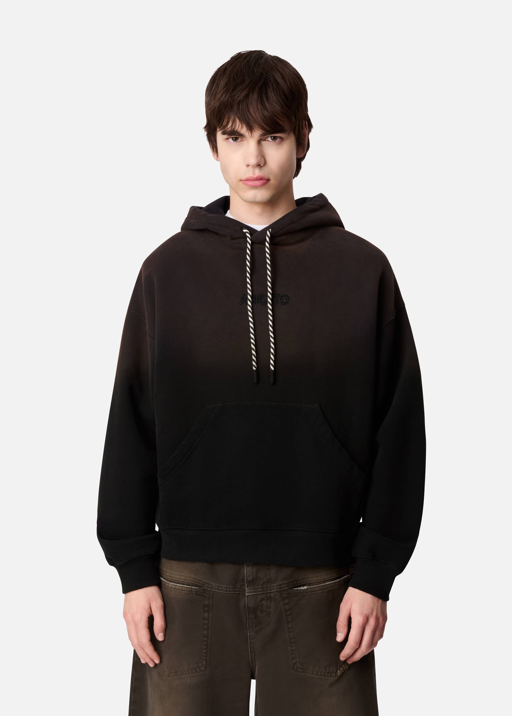 Gens Washed Hoodie - Black