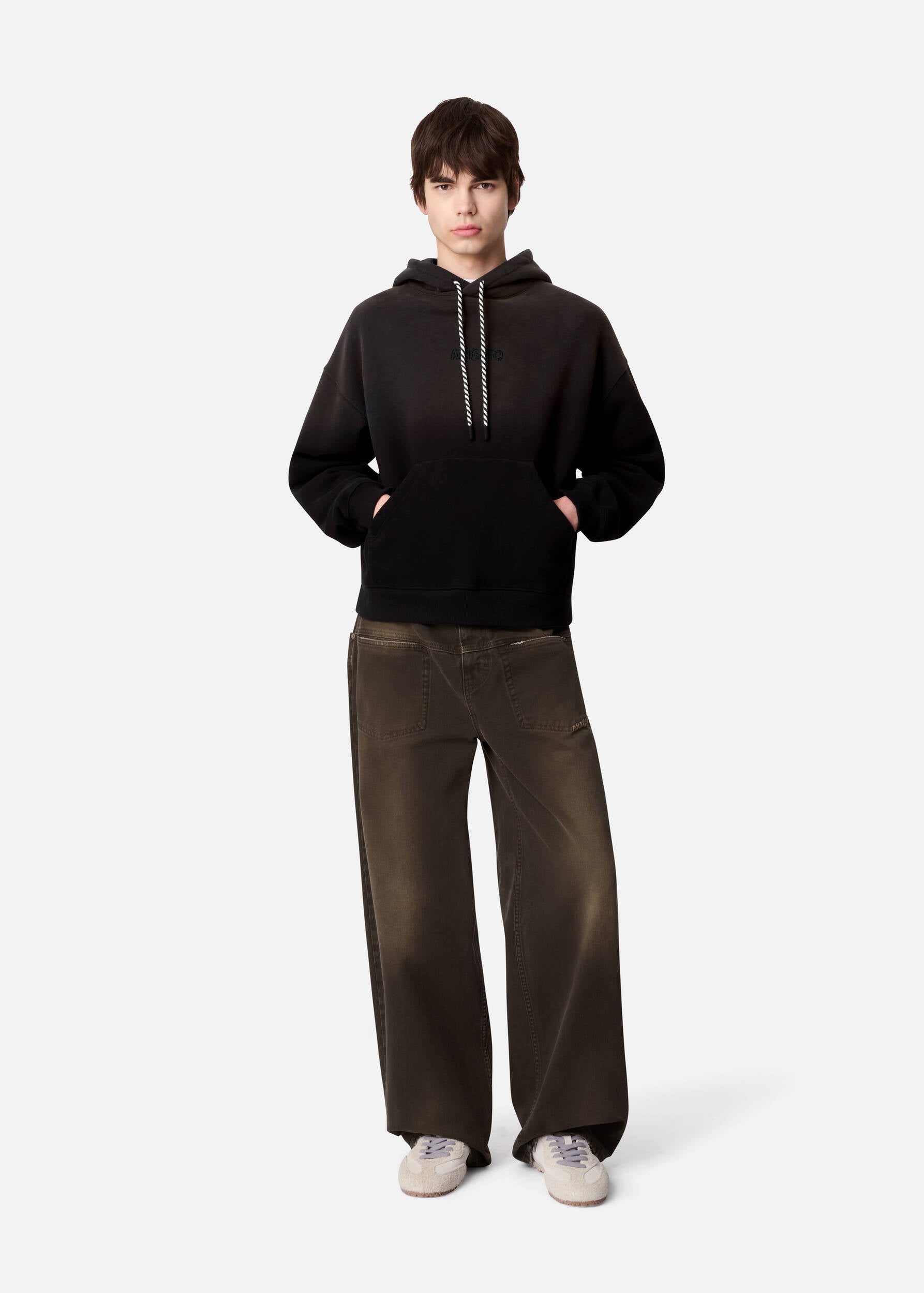 Gens Washed Hoodie - Black