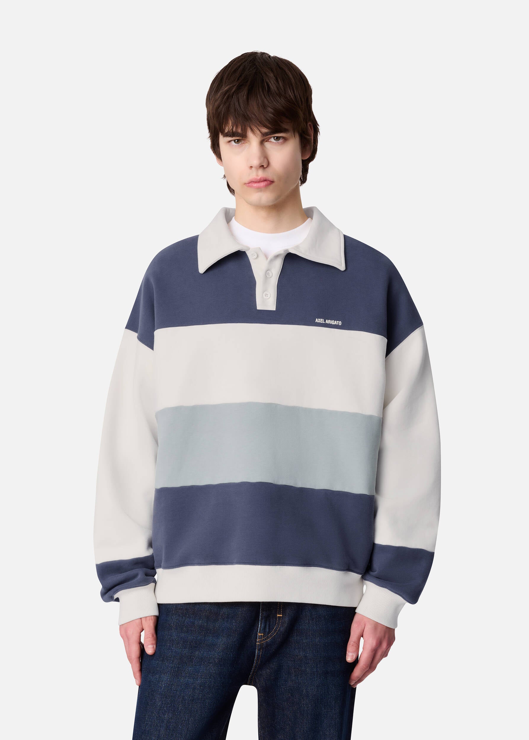 Anchor Polo Sweater - Blue