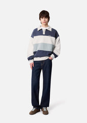 Anchor Polo Sweater - Blue