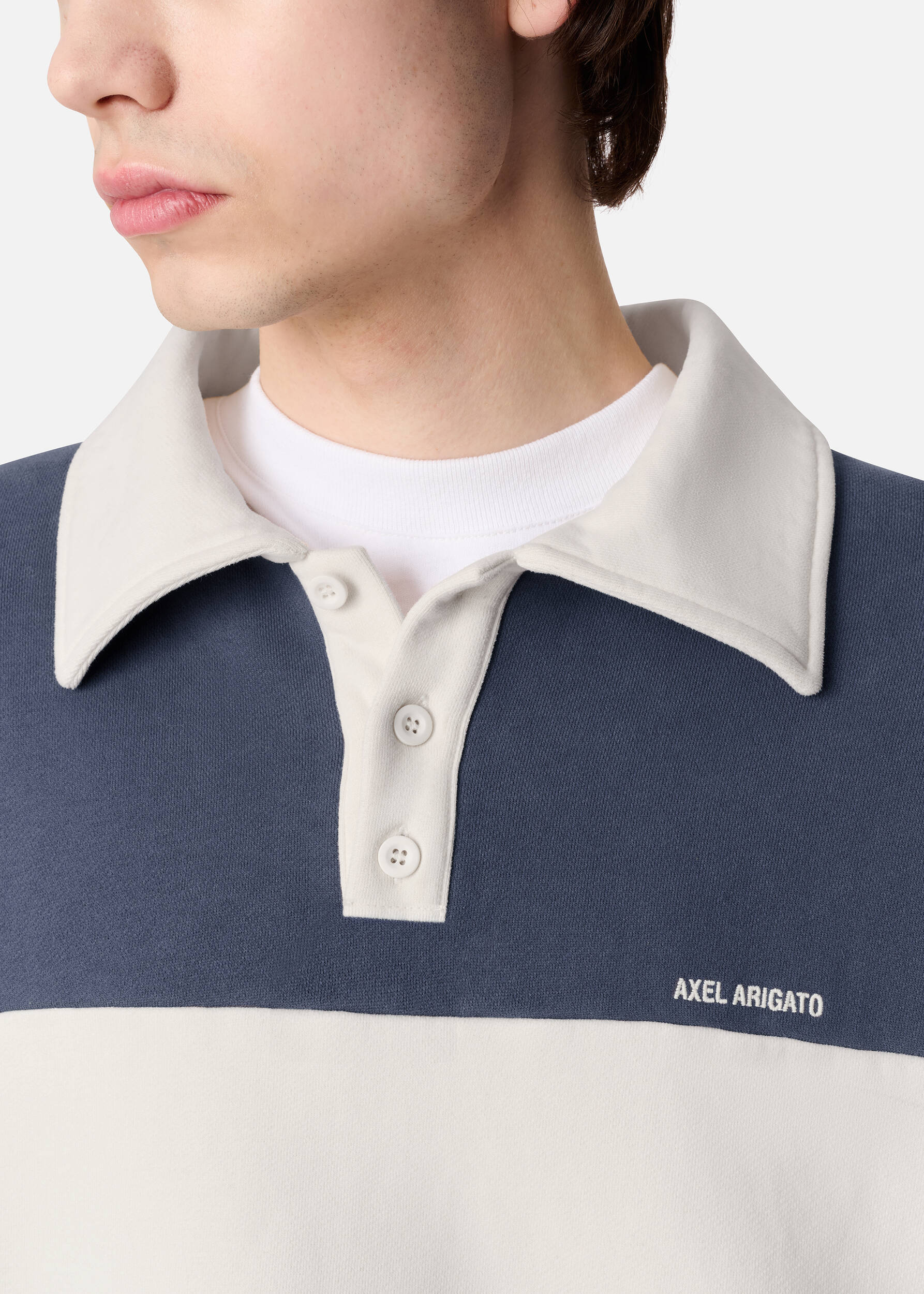Anchor Polo Sweater - Blue