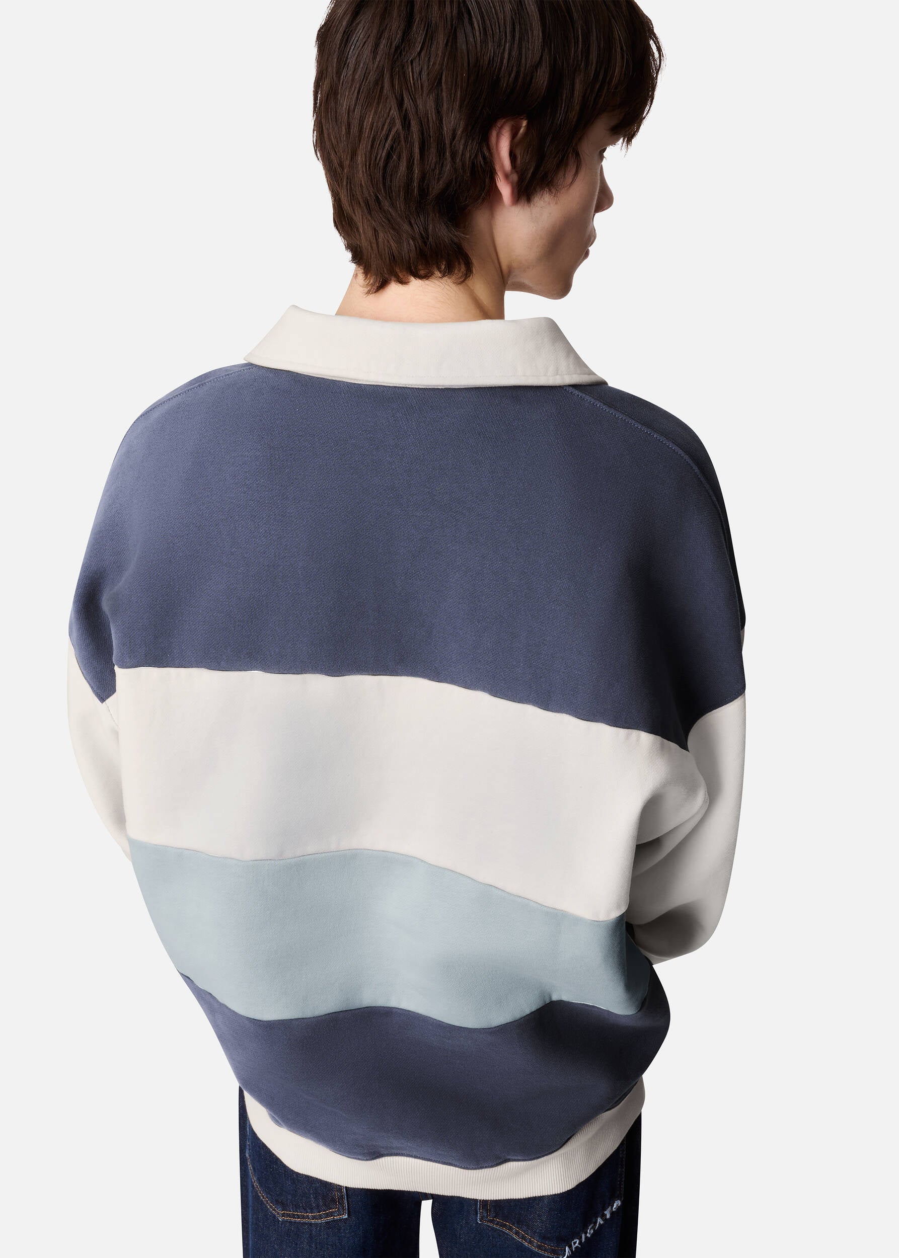 Anchor Polo Sweater - Blue