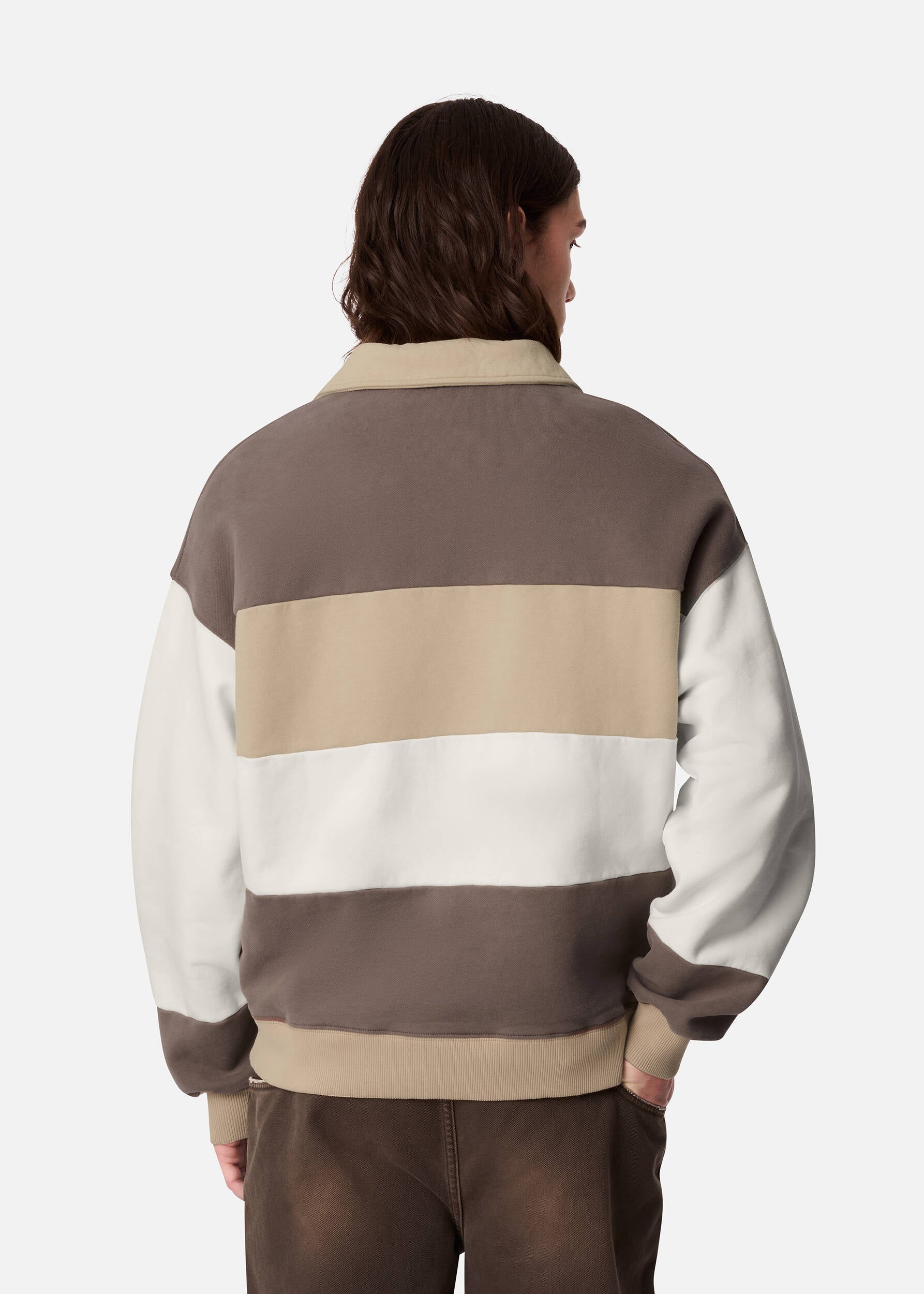 Anchor Polo Sweater - Brown