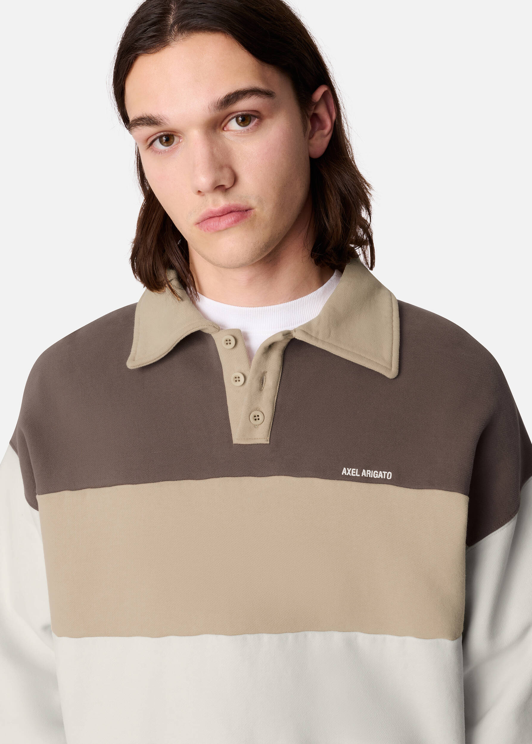 Anchor Polo Sweater - Brown