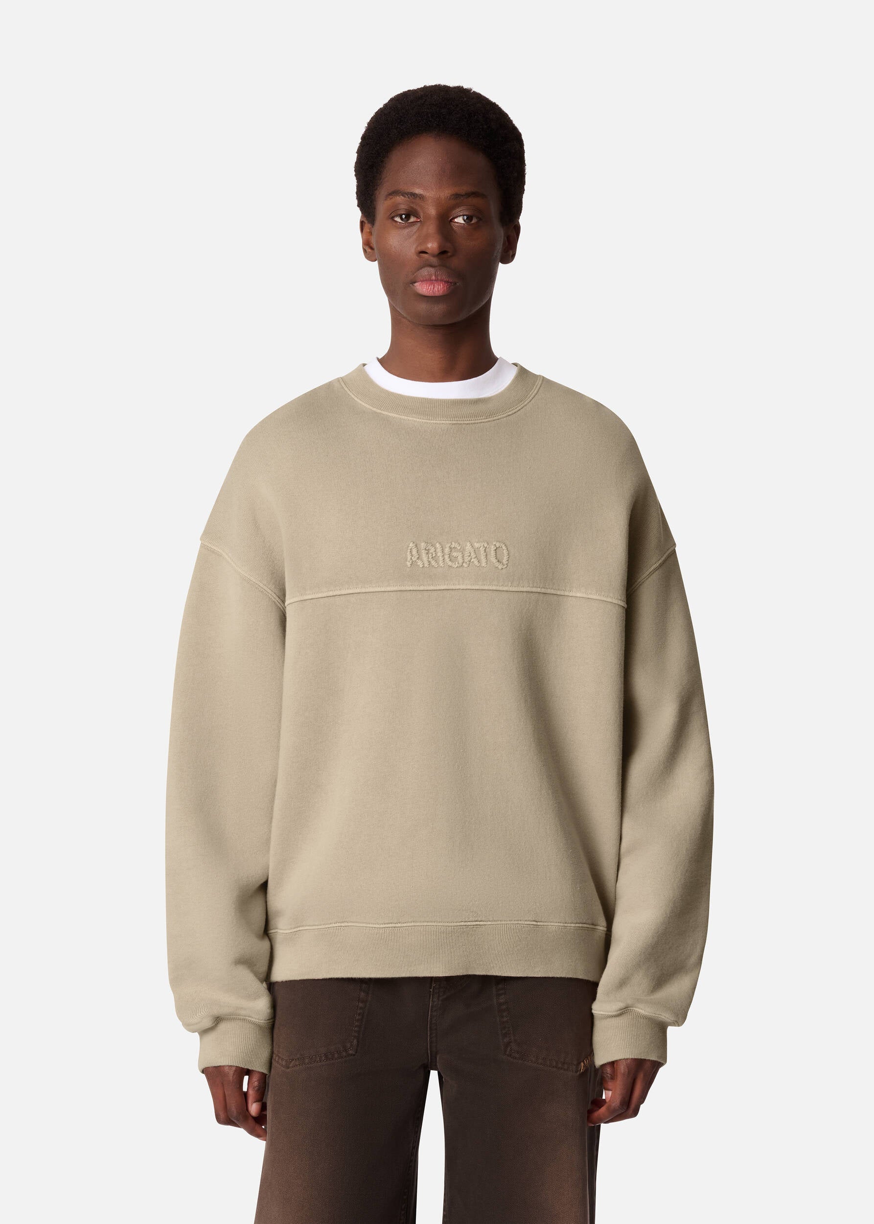 Gens Washed Sweatshirt - Dark Beige