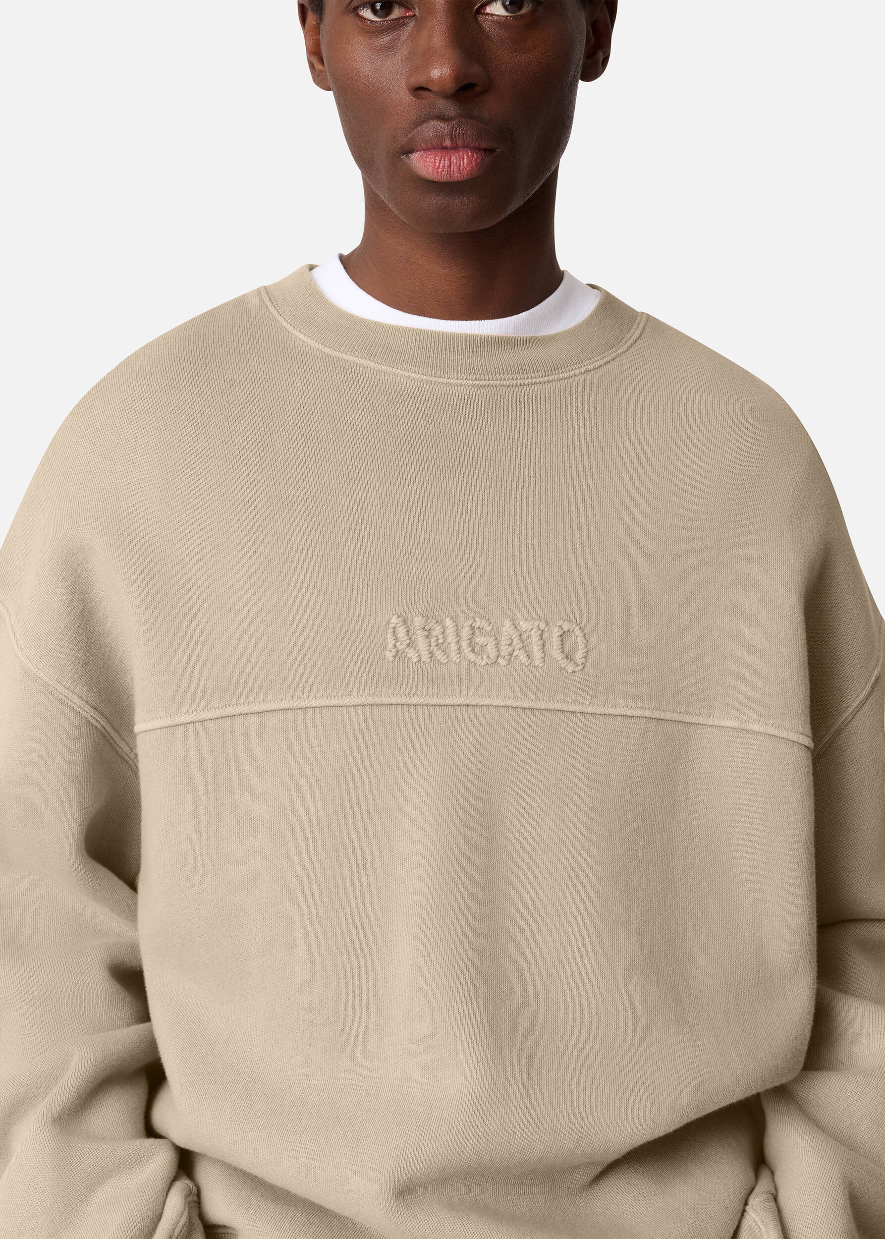 Gens Washed Sweatshirt - Dark Beige