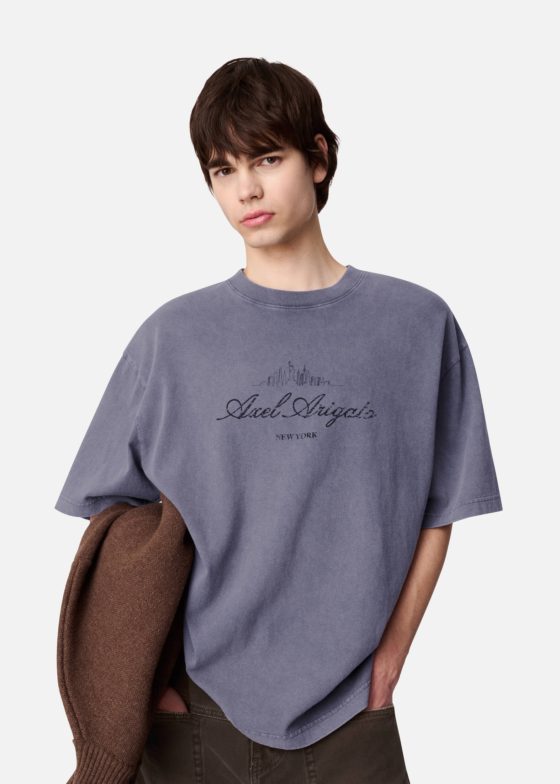 NYC Washed Sky T-Shirt - Smoke Grey