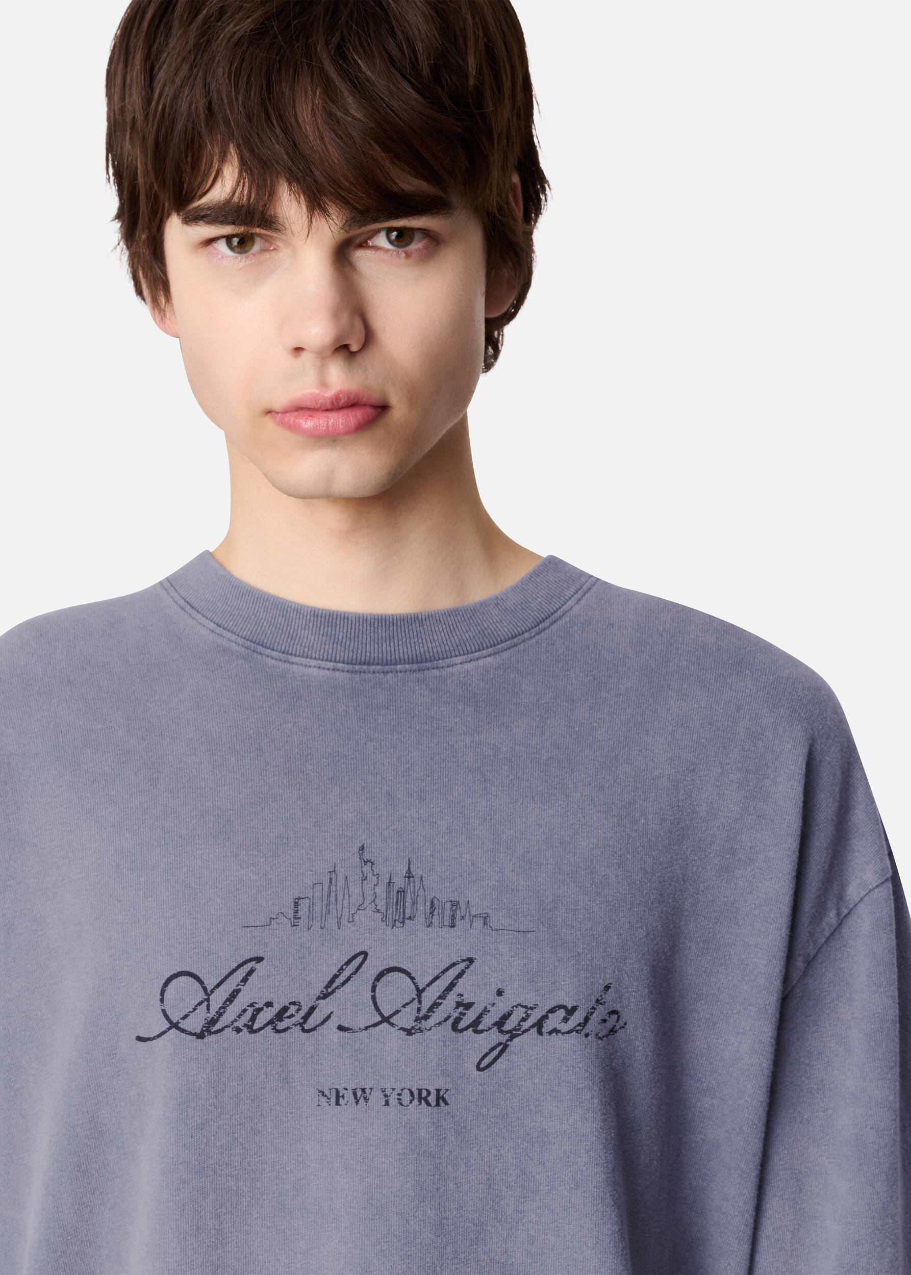 NYC Washed Sky T-Shirt - Smoke Grey