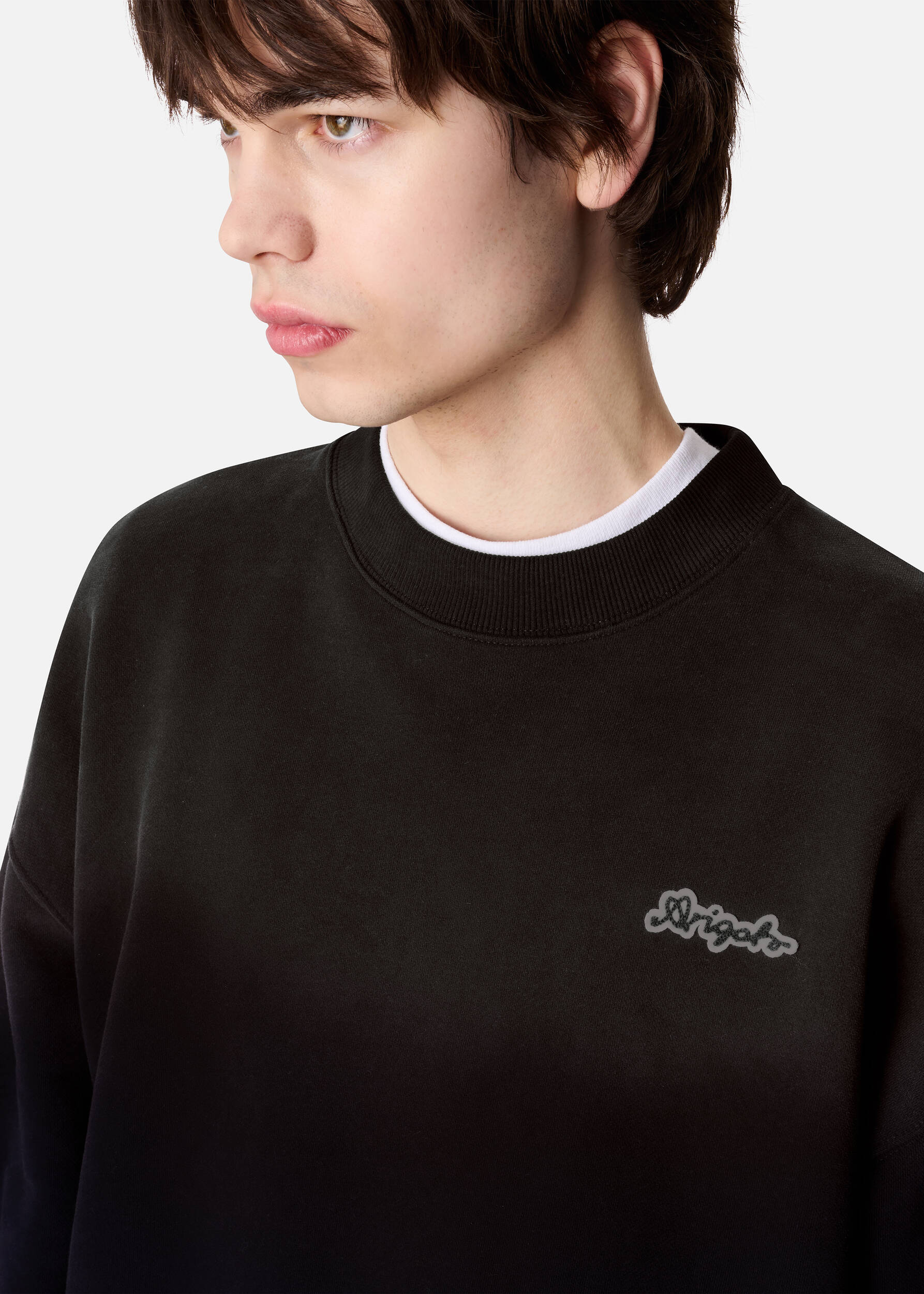 Trace Washed Sweatshirt - Black