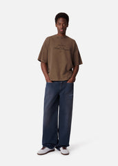 Paris Washed Sky T-Shirt - Coffee Brown