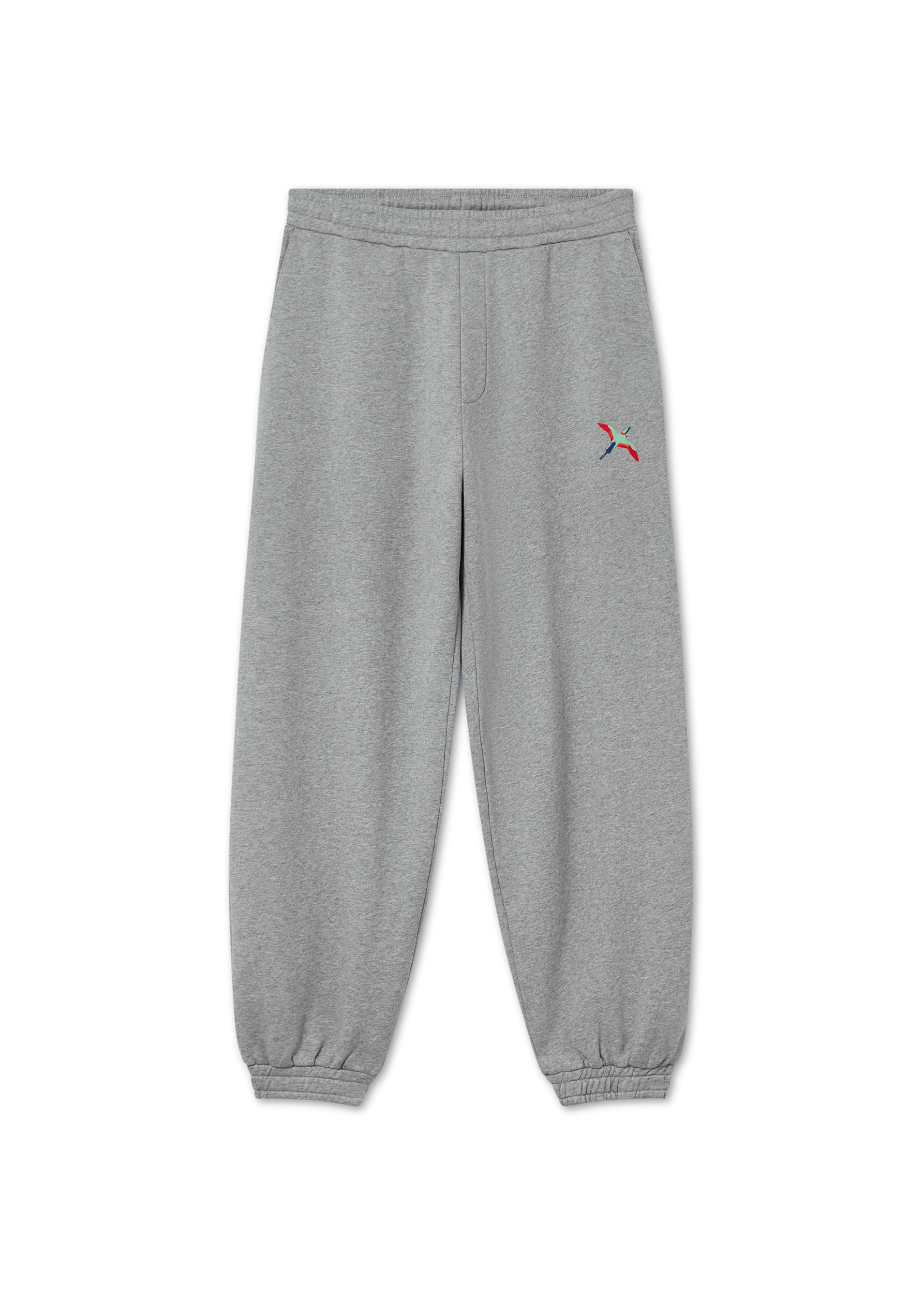 Bee Bird Sweatpants - Grey Melange