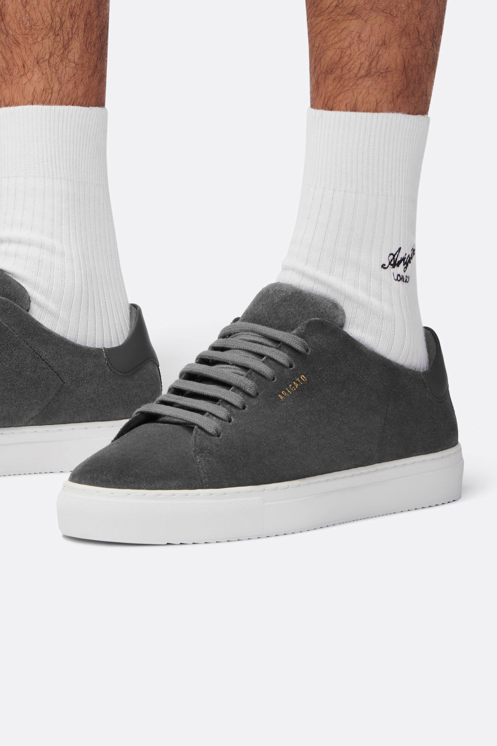Clean 90 Suede Sneaker - Dark Grey/White
