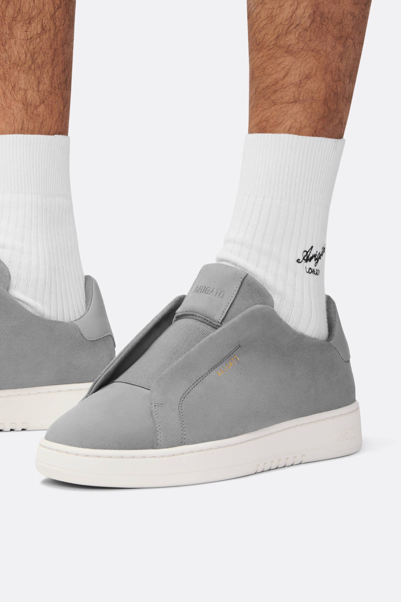 Dice Laceless Sneaker - Dark Grey/White