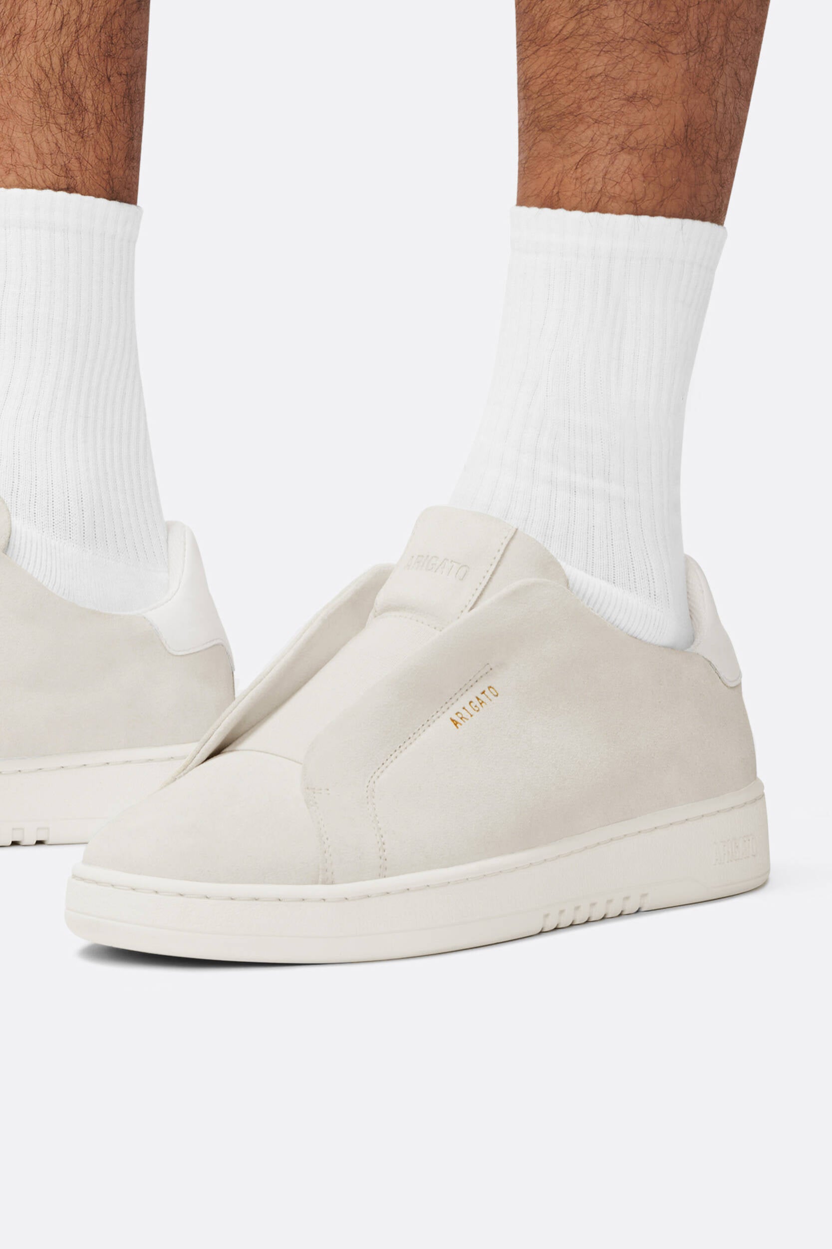Dice Laceless Sneaker - Off White/White