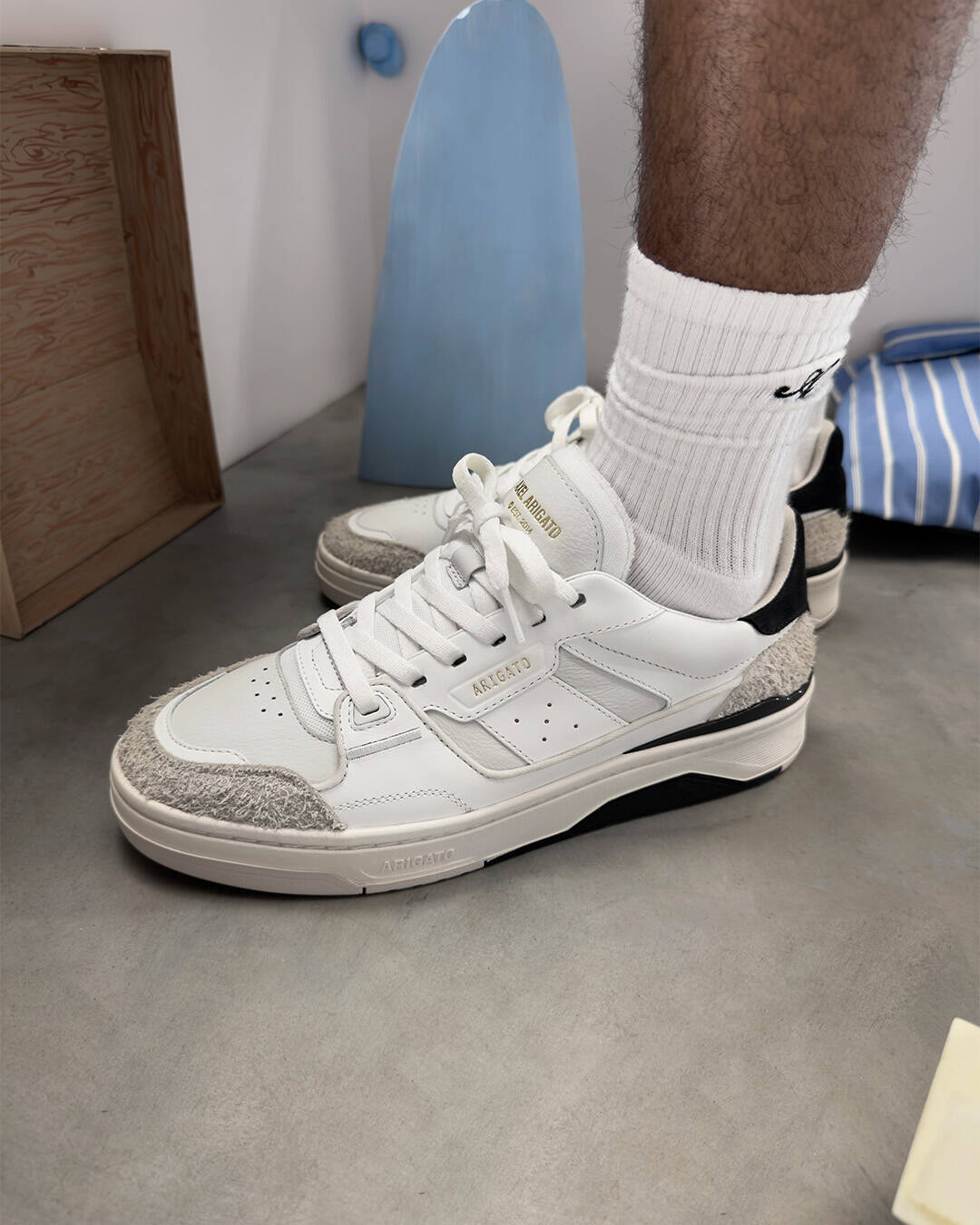 Clay Sneaker - Off White/Dark Blue